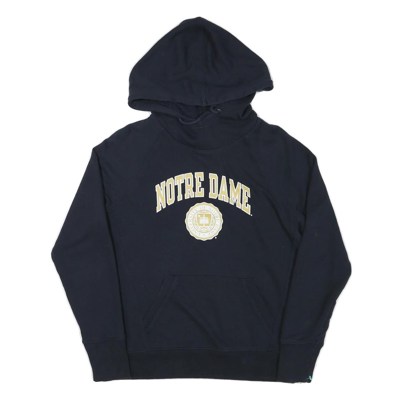 CHAMPION Womens Navy Blue Notre Dame Pullover Hoodie M Cotton Blend Refurbished - N/A refurbished available on Cerqular