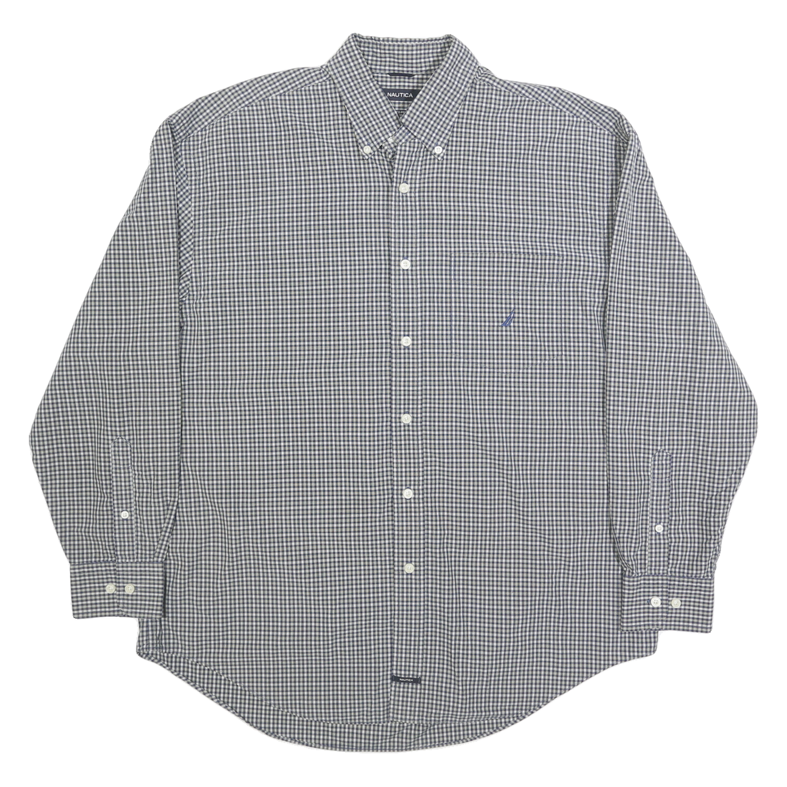 Buy NAUTICA Mens Blue Check Shirt XL Cotton Long Sleeve Button Down Casual Workwear Refurbished - $18.19 NAUTICA Mens Blue Check Shirt XL Cotton Long Sleeve Button Down Casual Workwear Refurbished - N/A refurbished available on Cerqular