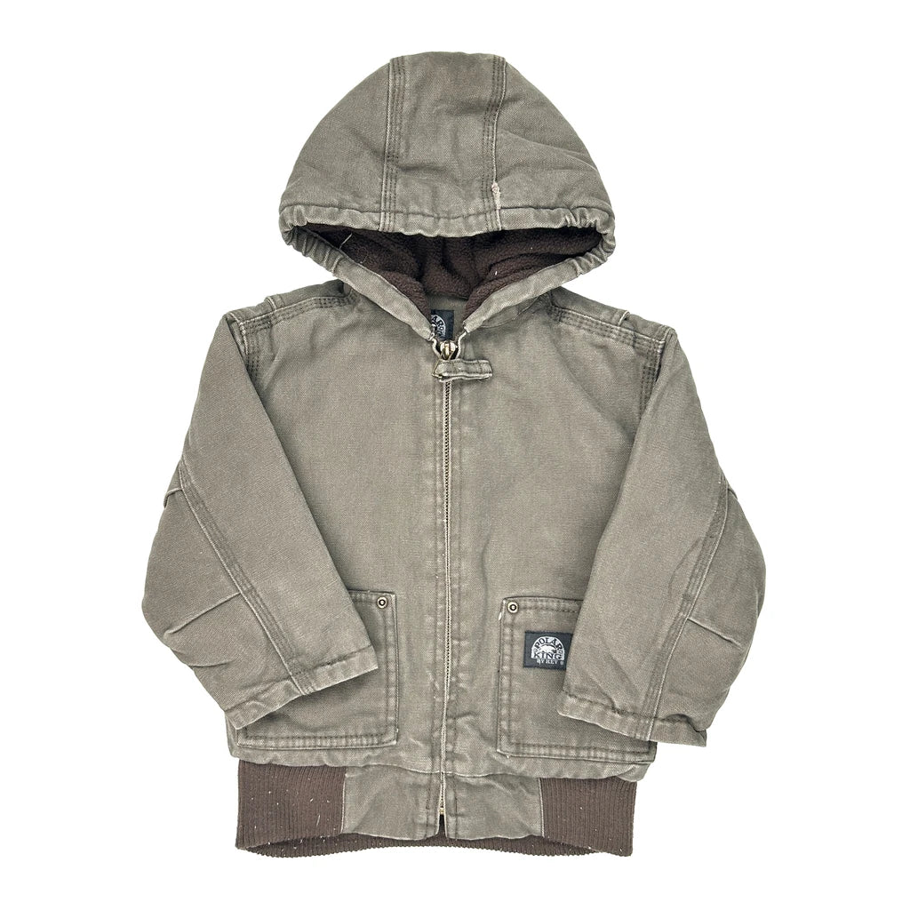 Age 3 Key Jacket - 2XS Grey Cotton Refurbished - Thrifted (note: this is a term often used to describe second- refurbished available on Cerqular