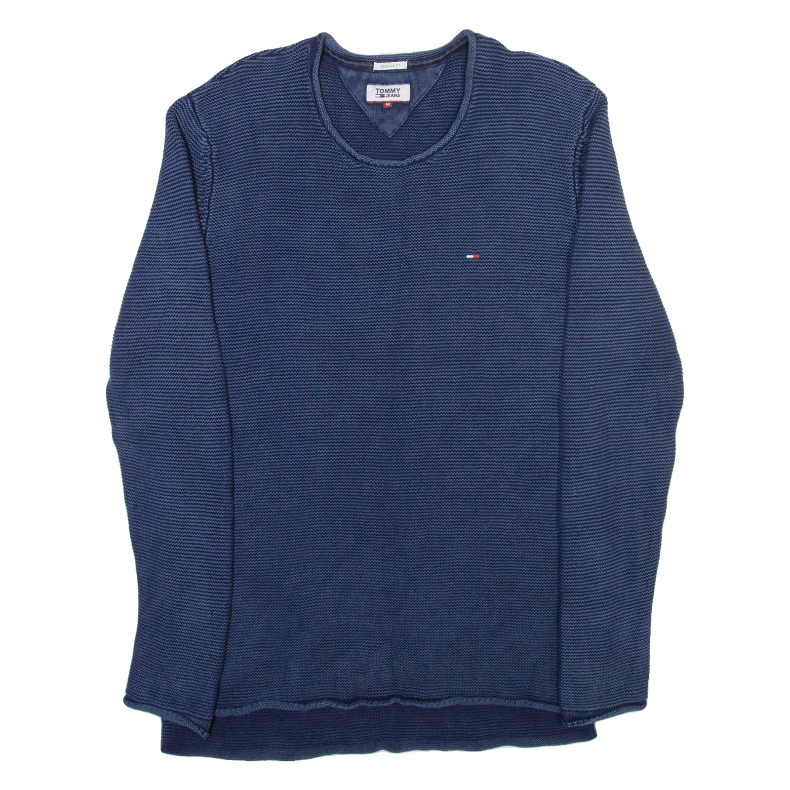 TOMMY HILFIGER Long Womens Jumper Blue Tight Knit M Refurbished - N/A refurbished available on Cerqular
