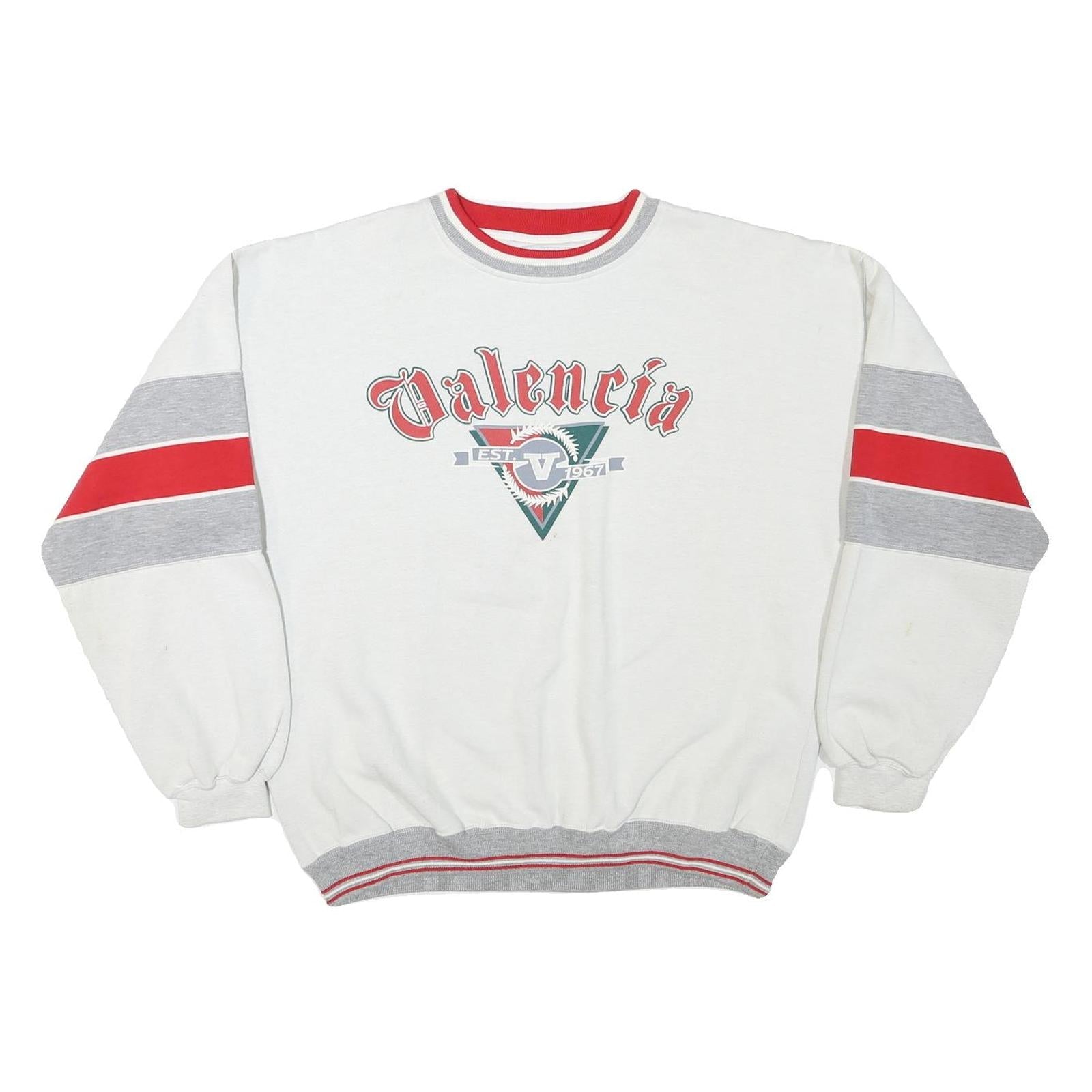 Buy GEAR Mens White & Red Valencia Crew Neck L Sweatshirt Polyester Blend Casual Refurbished - $29.89 GEAR Mens White & Red Valencia Crew Neck L Sweatshirt Polyester Blend Casual Refurbished - N/A refurbished available on Cerqular