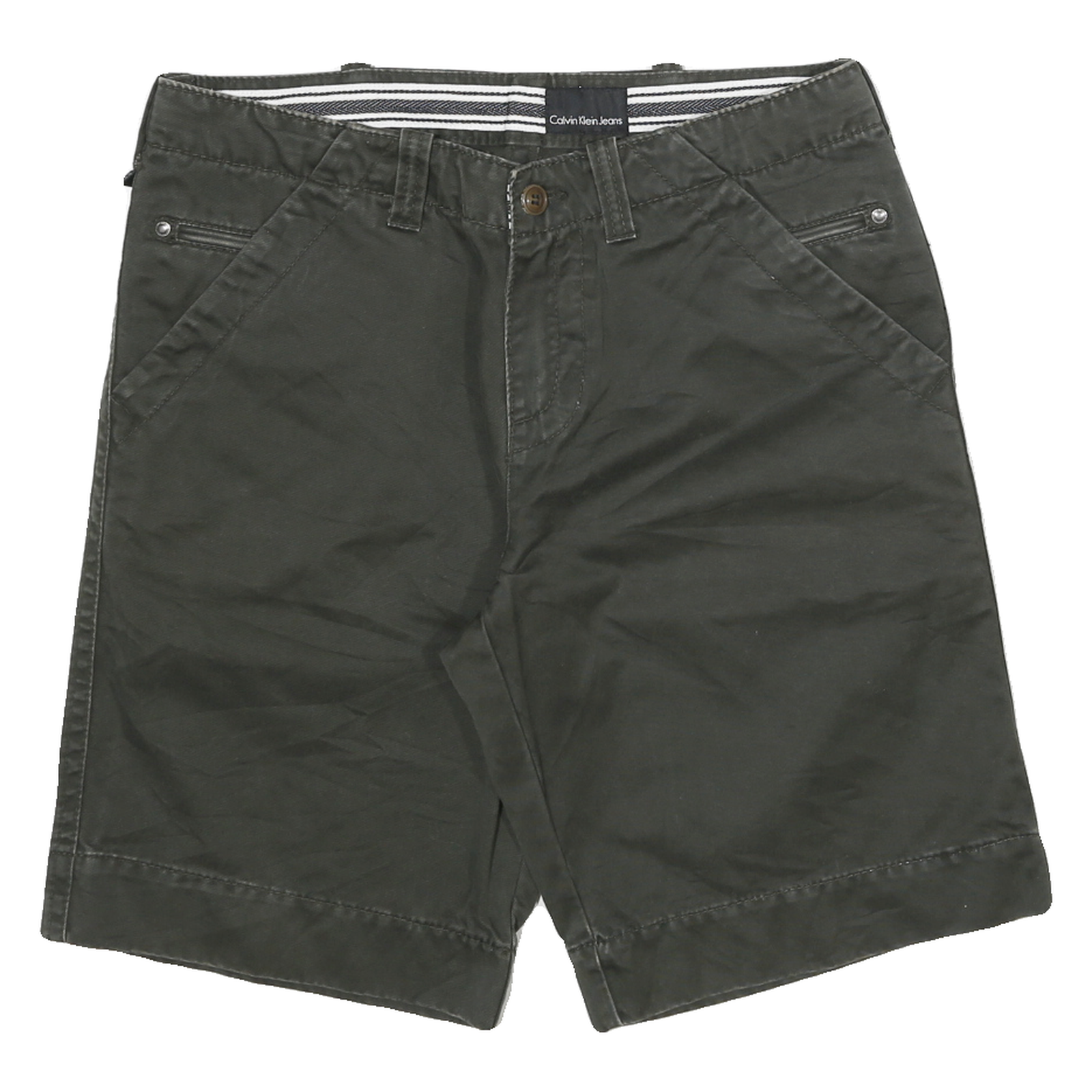 CALVIN KLEIN JEANS Mens Shorts Black Casual Plain XL W32 Summer Wear Refurbished - N/A refurbished available on Cerqular