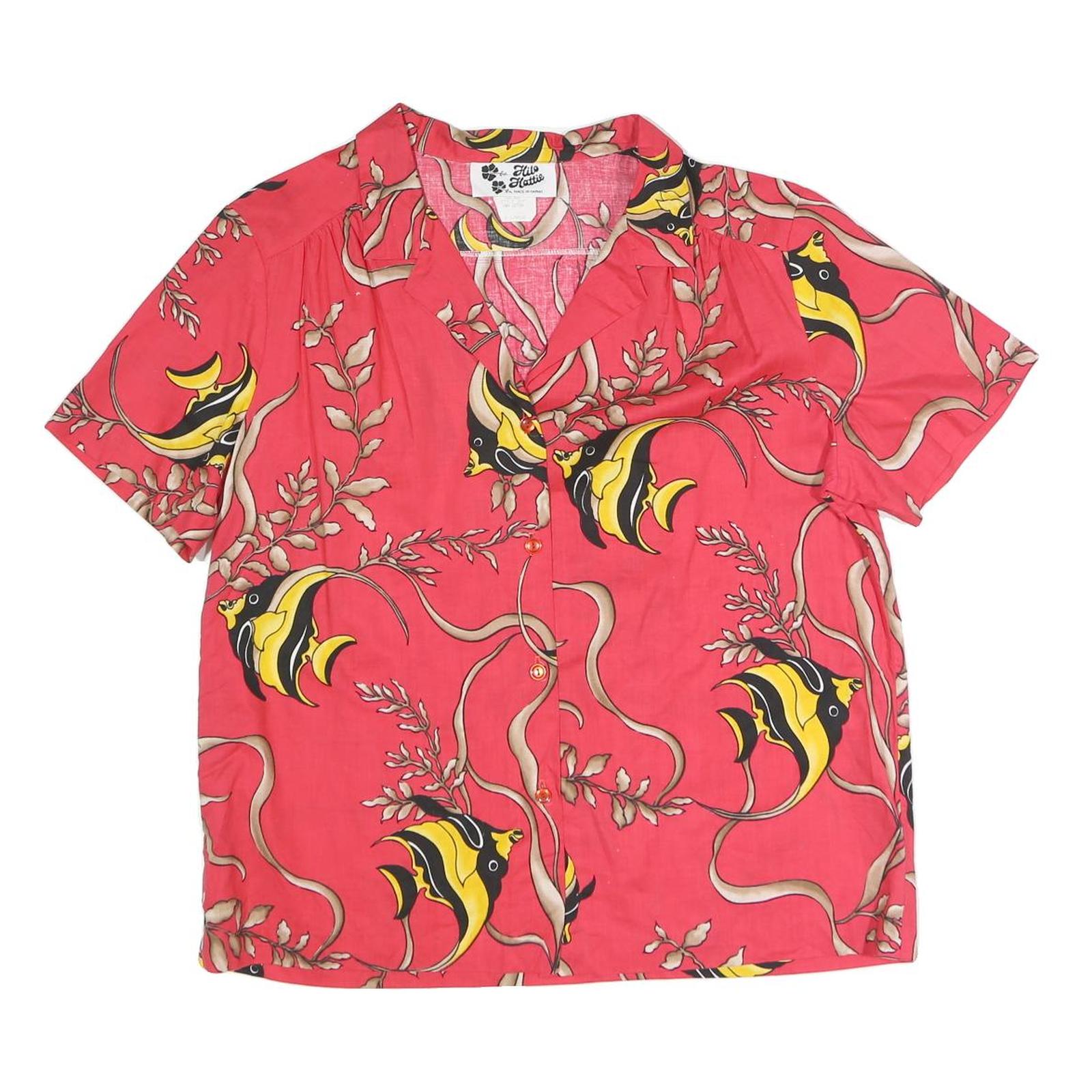 Buy HELLO HATTIE Womens Coral Red Printed Button Shirt XL Cotton Blend Short Sleeve Refurbished - $18.19 HELLO HATTIE Womens Coral Red Printed Button Shirt XL Cotton Blend Short Sleeve Refurbished - N/A refurbished available on Cerqular