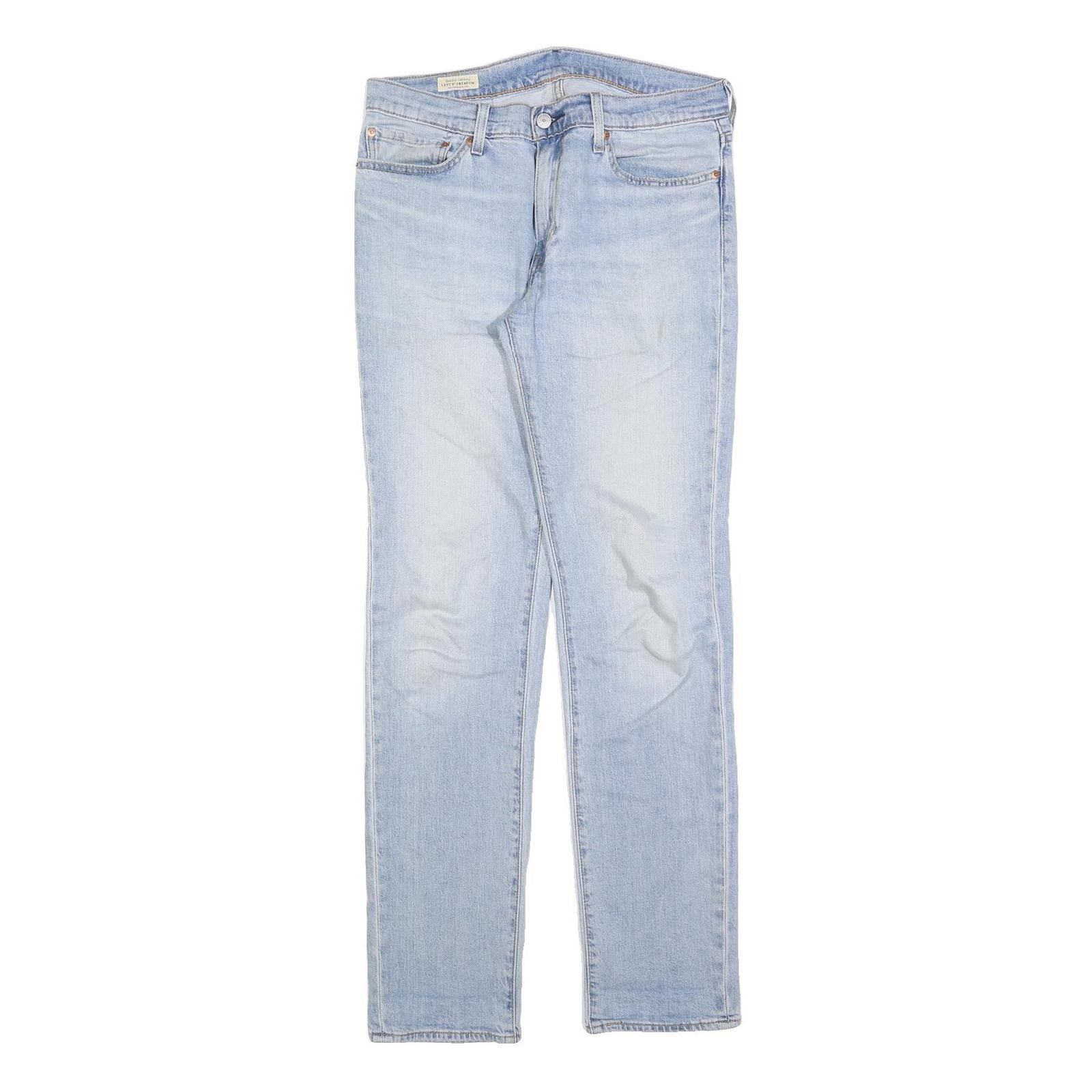 LEVI'S 511 BIG E Mens Jeans Blue Slim Skinny Denim Light W32 L34 Classic Button Refurbished - N/A refurbished available on Cerqular