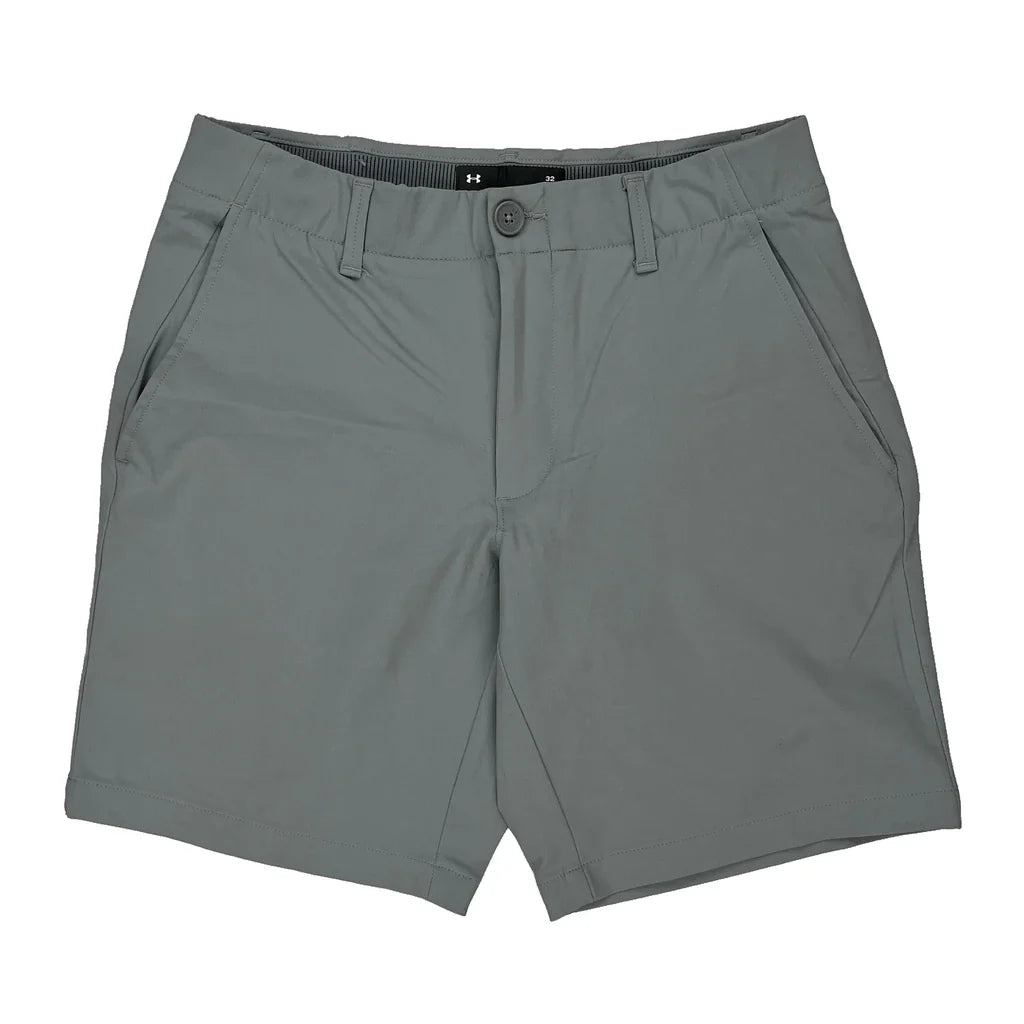 Under Armour Chino Shorts - Medium Grey Polyester Refurbished - Thrifted (note: this is a term often used to describe second- refurbished available on Cerqular