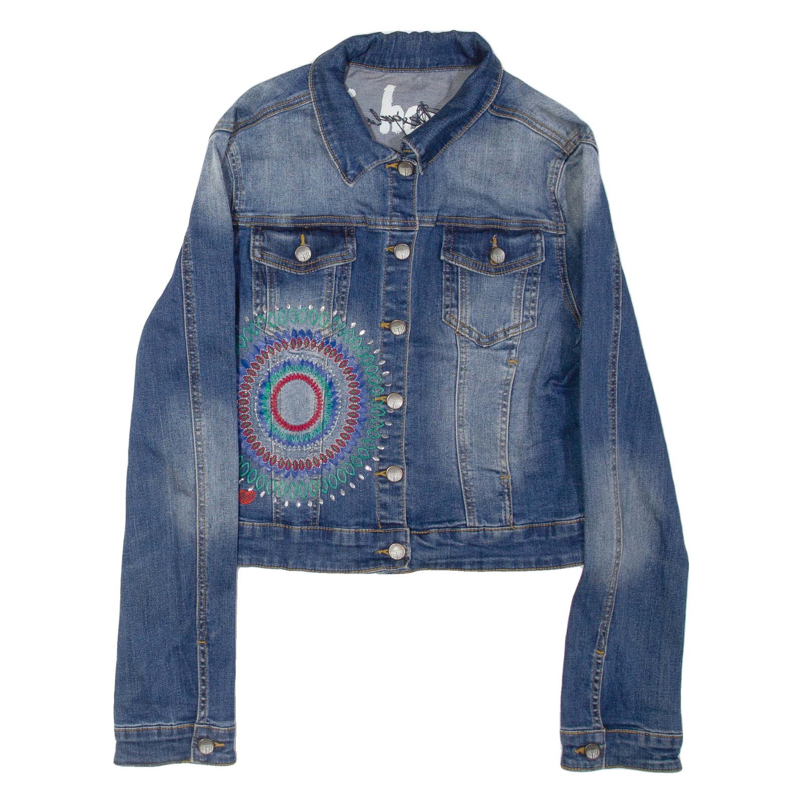 Buy DESIGUAL Womens Denim Jacket Blue Crazy Pattern S Refurbished - $113.09 DESIGUAL Womens Denim Jacket Blue Crazy Pattern S Refurbished - N/A refurbished available on Cerqular