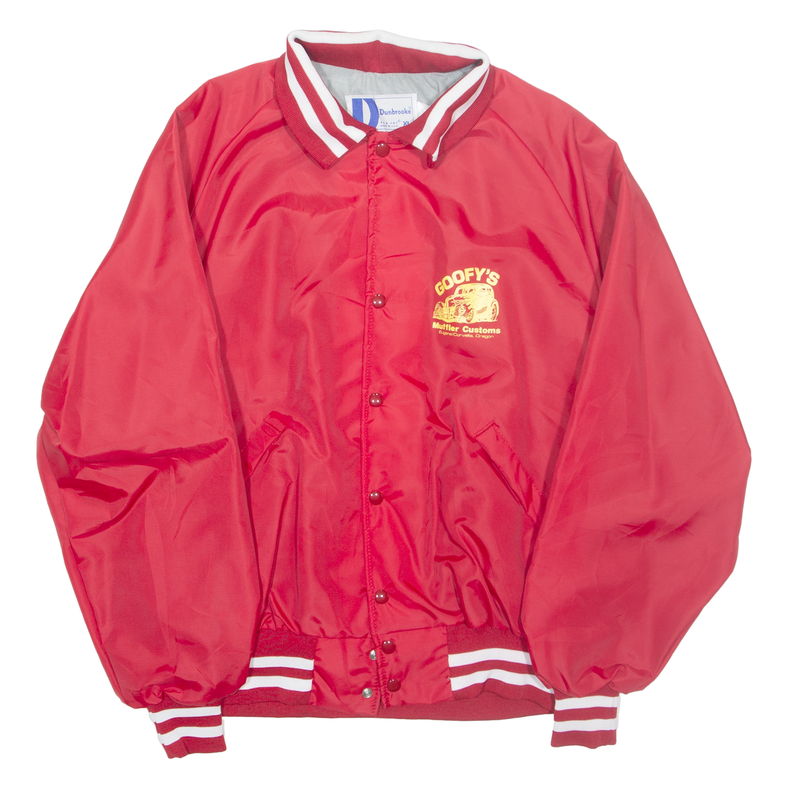 DUNBROOK Oregon Mens Varsity Jacket Red Nylon USA XL Refurbished - N/A refurbished available on Cerqular