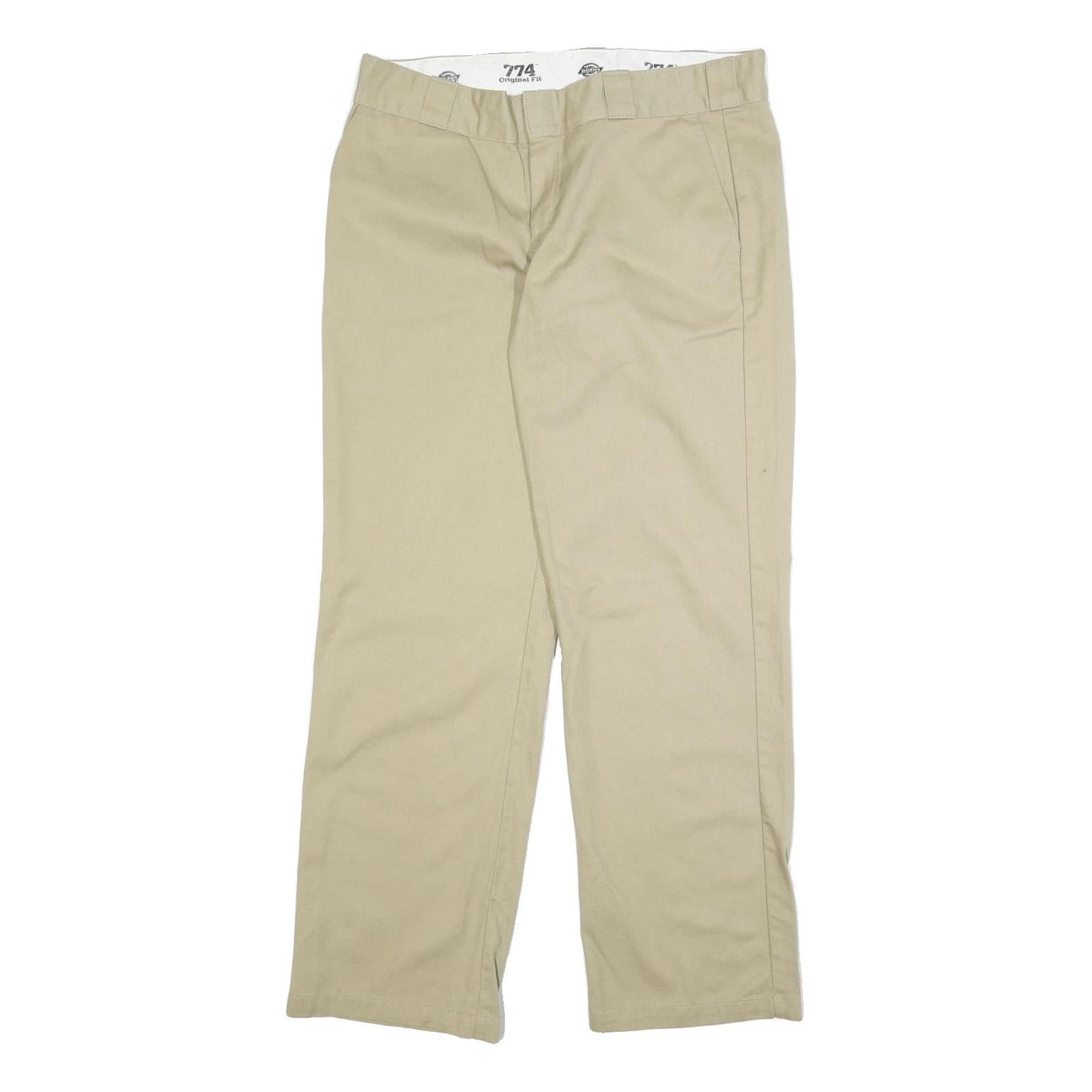 CARHARTT Womens Cotton Blend Beige Regular Straight Trousers W35 L31 Workwear Refurbished - N/A refurbished available on Cerqular