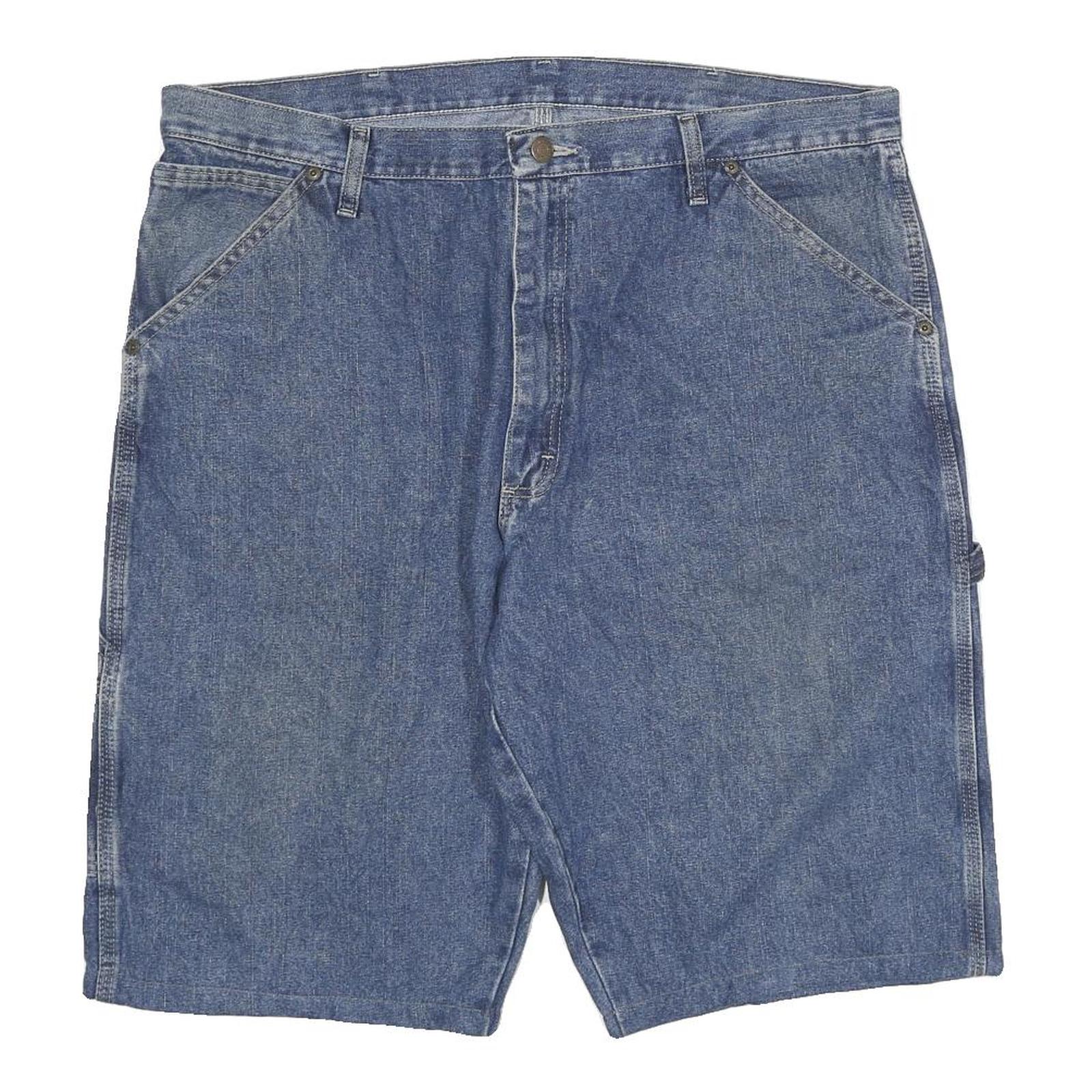 WRANGLER Mens Denim Blue Casual Shorts 3XL W38 Cotton Blend Workwear Refurbished - N/A refurbished available on Cerqular