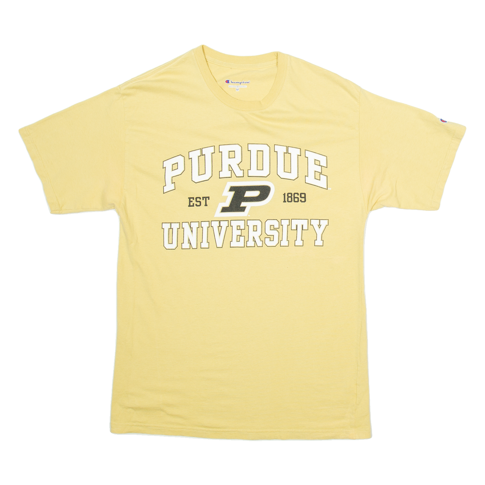 CHAMPION Purdue University Mens T-Shirt Yellow USA M Refurbished - N/A refurbished available on Cerqular