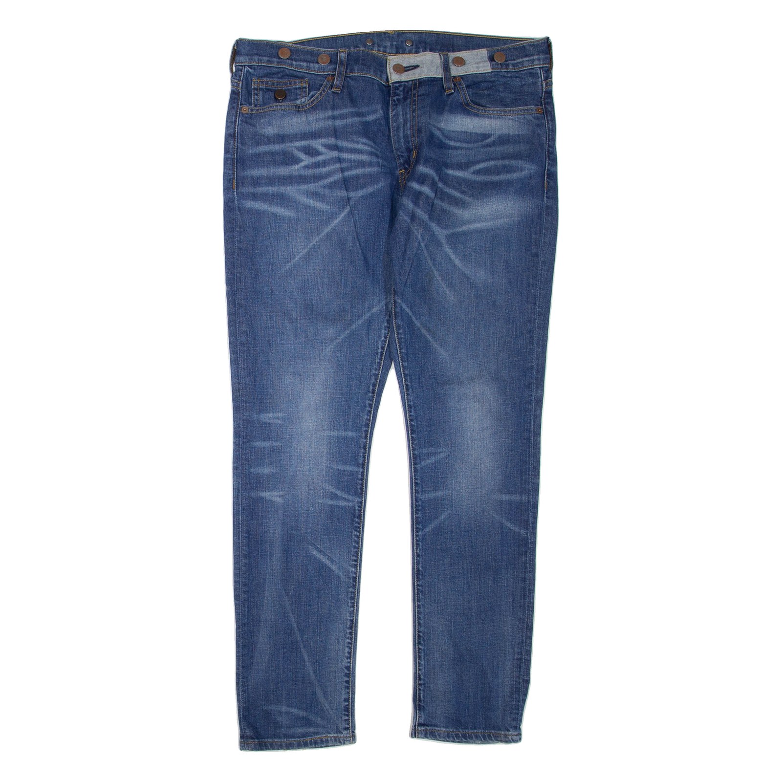 LEVI'S 501 Jeans Womens Blue Regular Straight Stone Wash W36 L30 Refurbished - N/A refurbished available on Cerqular