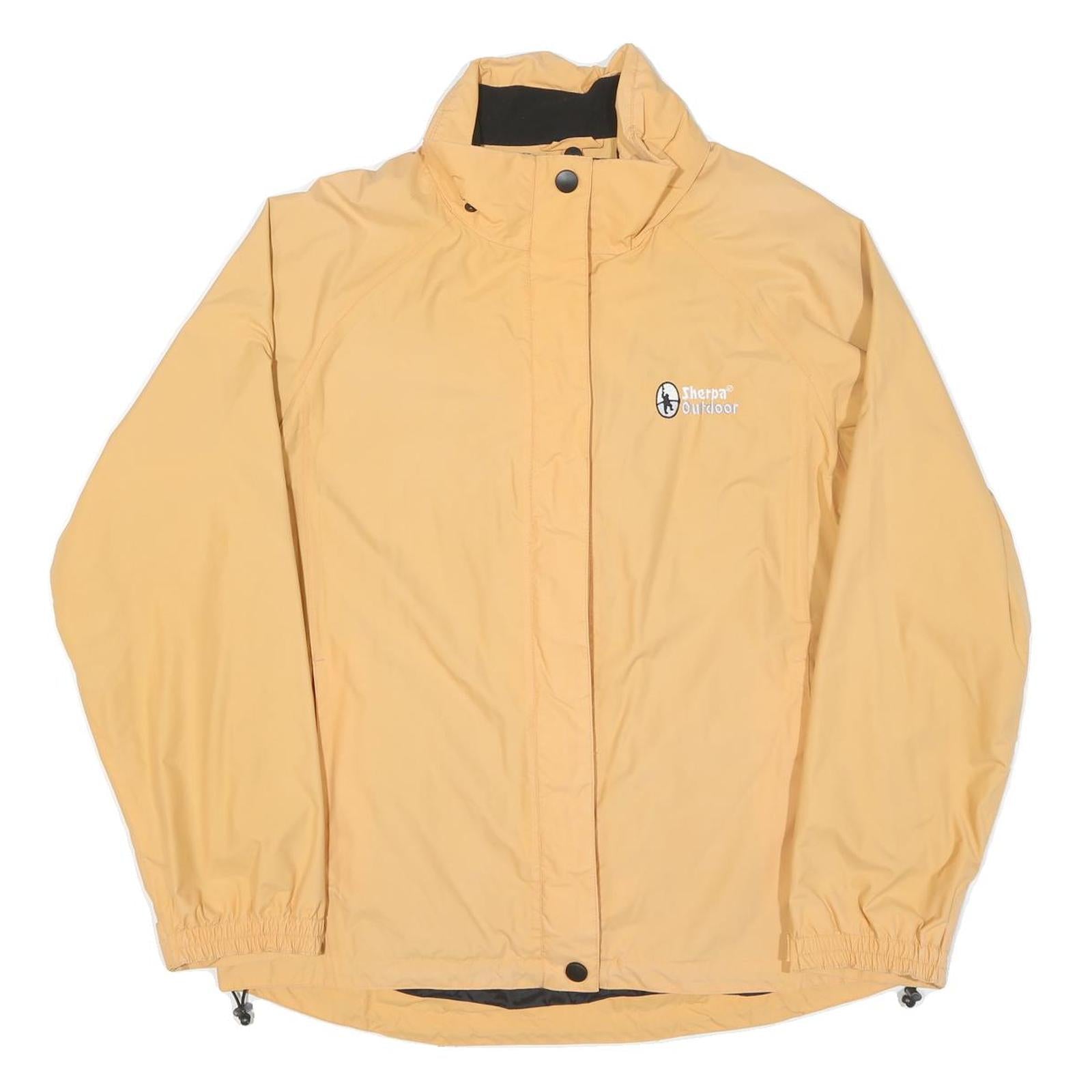 SHERPA Mens Beige Outdoor Jacket L Polyester Blend Plain Zip Lightweight Refurbished - N/A refurbished available on Cerqular