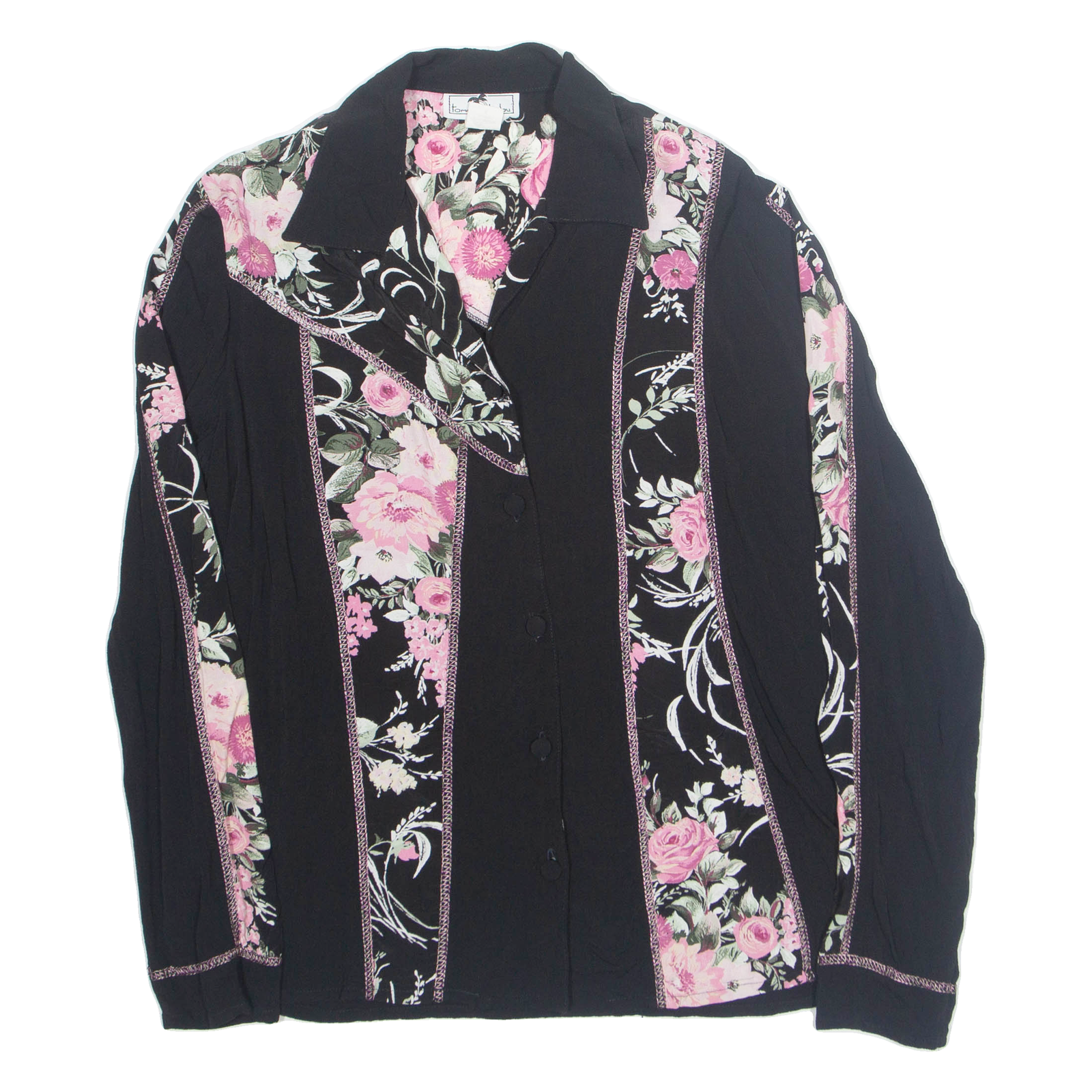 Buy TOMMY N LOULOU Womens Printed Shirt Black Collared 90s Floral M Refurbished - $16.89 TOMMY N LOULOU Womens Printed Shirt Black Collared 90s Floral M Refurbished - N/A refurbished available on Cerqular