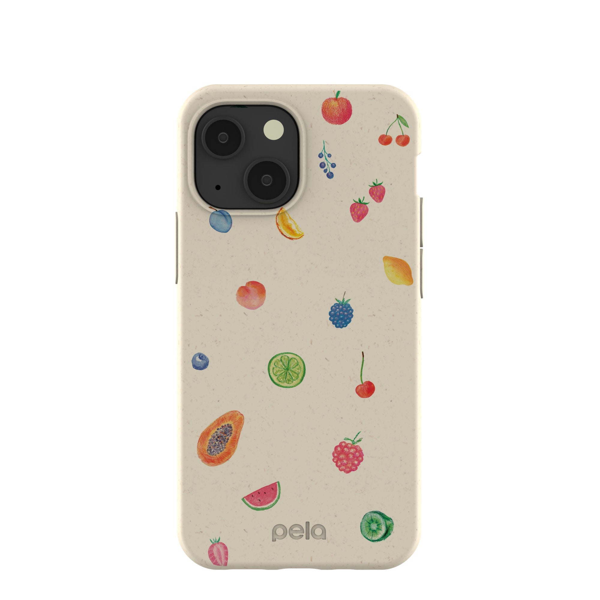 London Fog Lil Fruity iPhone 13 Mini Case Refurbished - Pela Case refurbished available on Cerqular