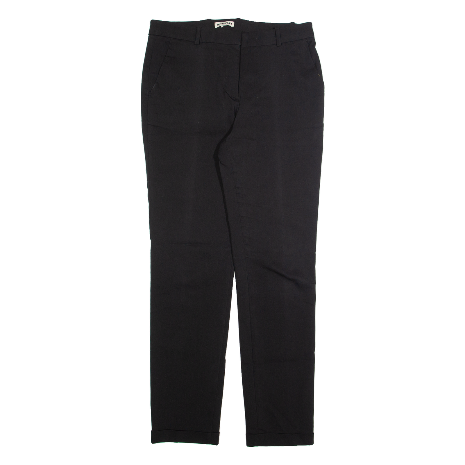 WHISTLES Chino Womens Trousers Black Regular Tapered W30 L30 Refurbished - N/A refurbished available on Cerqular