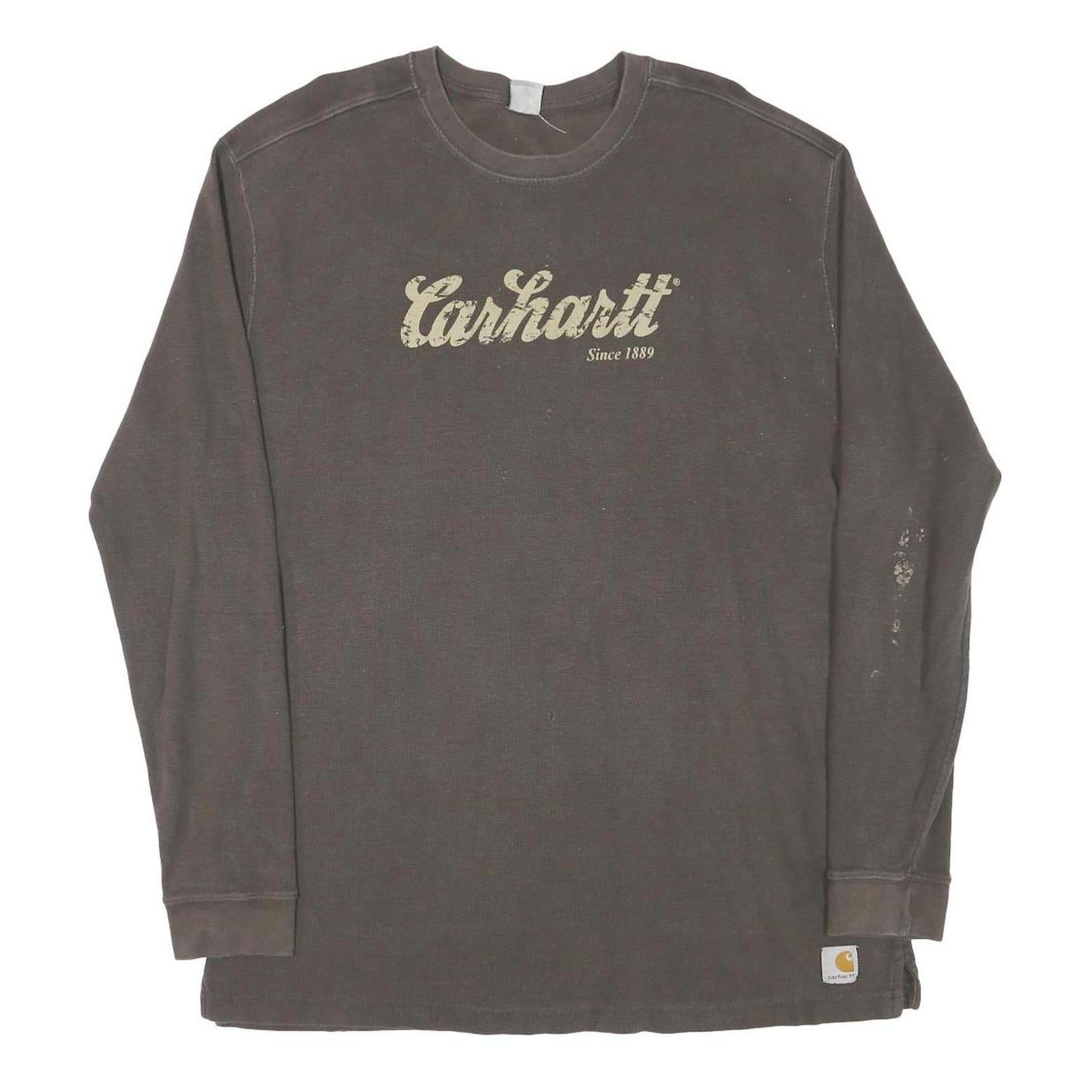 Buy CARHARTT Mens Brown Graphic T-Shirt XL Long Sleeve Crew Neck Workwear Refurbished - $41.59 CARHARTT Mens Brown Graphic T-Shirt XL Long Sleeve Crew Neck Workwear Refurbished - N/A refurbished available on Cerqular