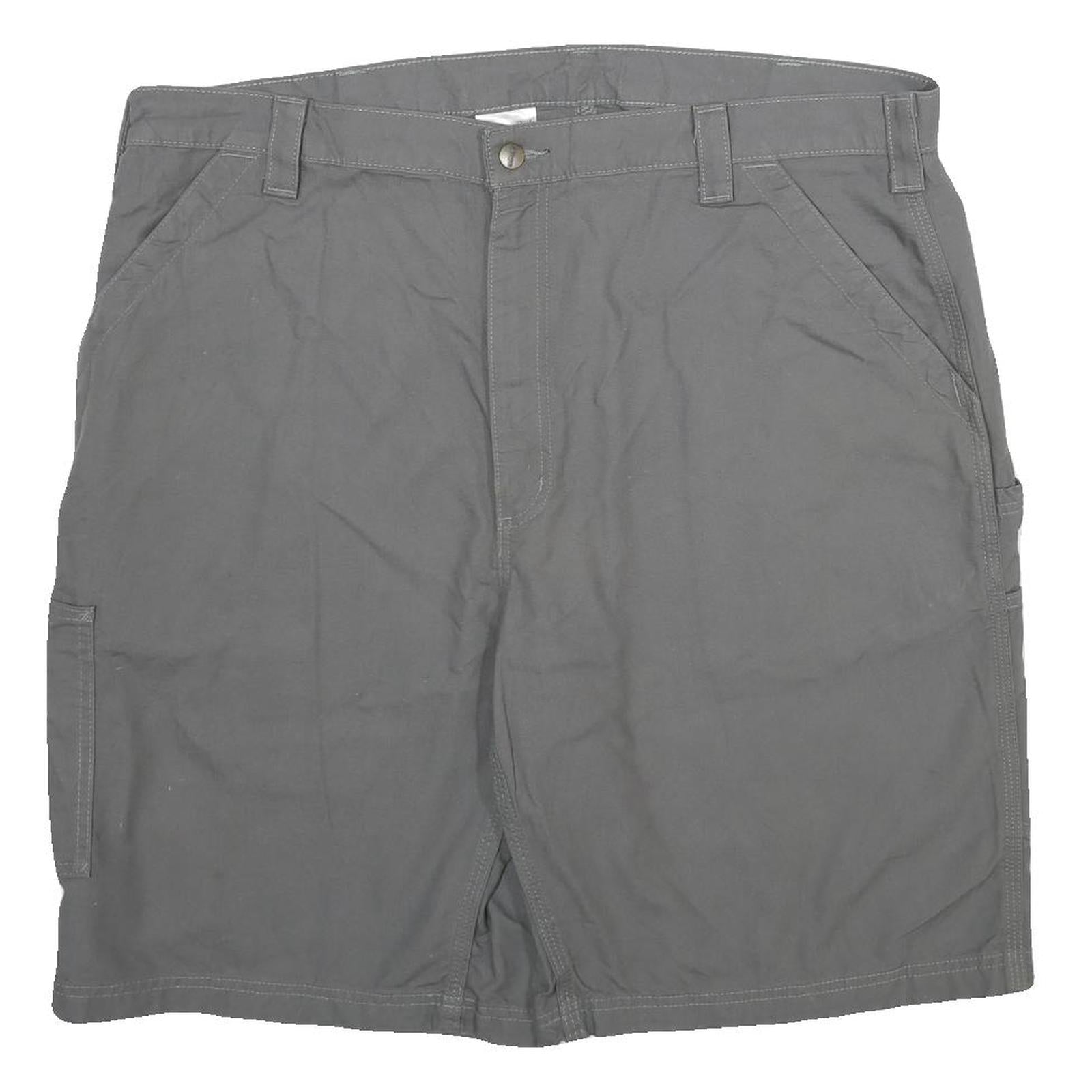CARHARTT Mens Shorts Grey Casual Classic 2XL W42 Workwear Pockets Comfortable Refurbished - N/A refurbished available on Cerqular
