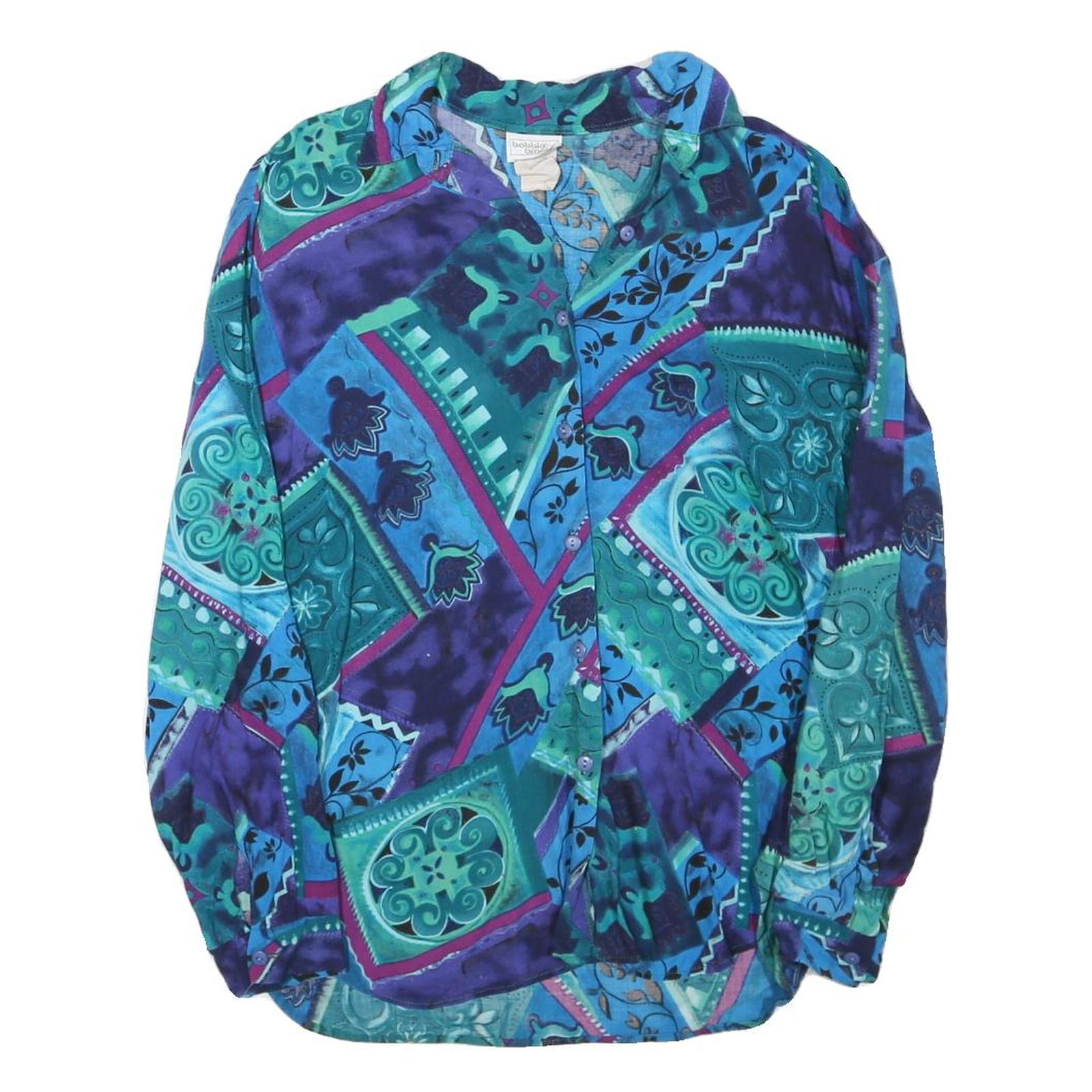 Buy BOBBIE BROOKS Womens Blue & Purple Printed Shirt Long Sleeve Round Neck M Cotton Refurbished - $18.19 BOBBIE BROOKS Womens Blue & Purple Printed Shirt Long Sleeve Round Neck M Cotton Refurbished - N/A refurbished available on Cerqular