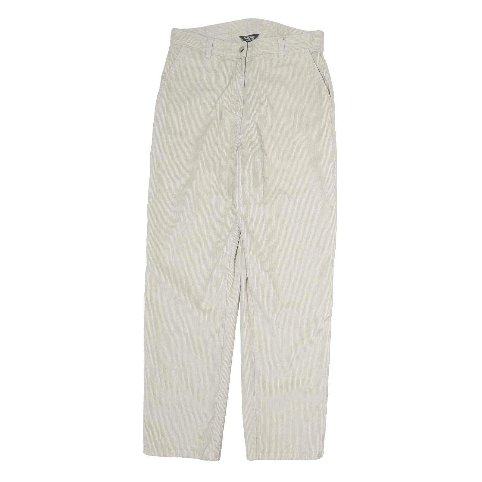 WOOLRICH Womens Regular Beige Cotton Blend Zip Trousers W28 L29 Casual Refurbished - N/A refurbished available on Cerqular
