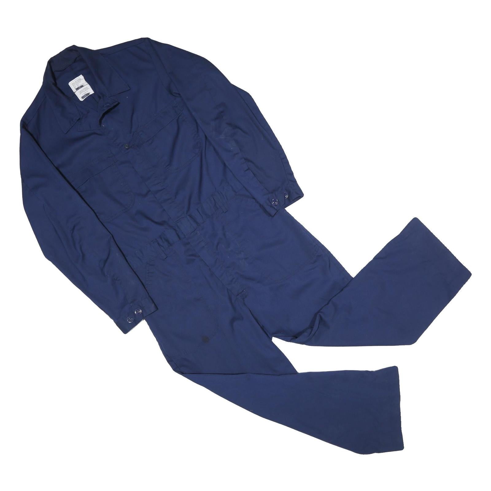 Mens Navy Blue Cotton Blend Dungarees L W40 L27 Workwear Utility Refurbished - N/A refurbished available on Cerqular
