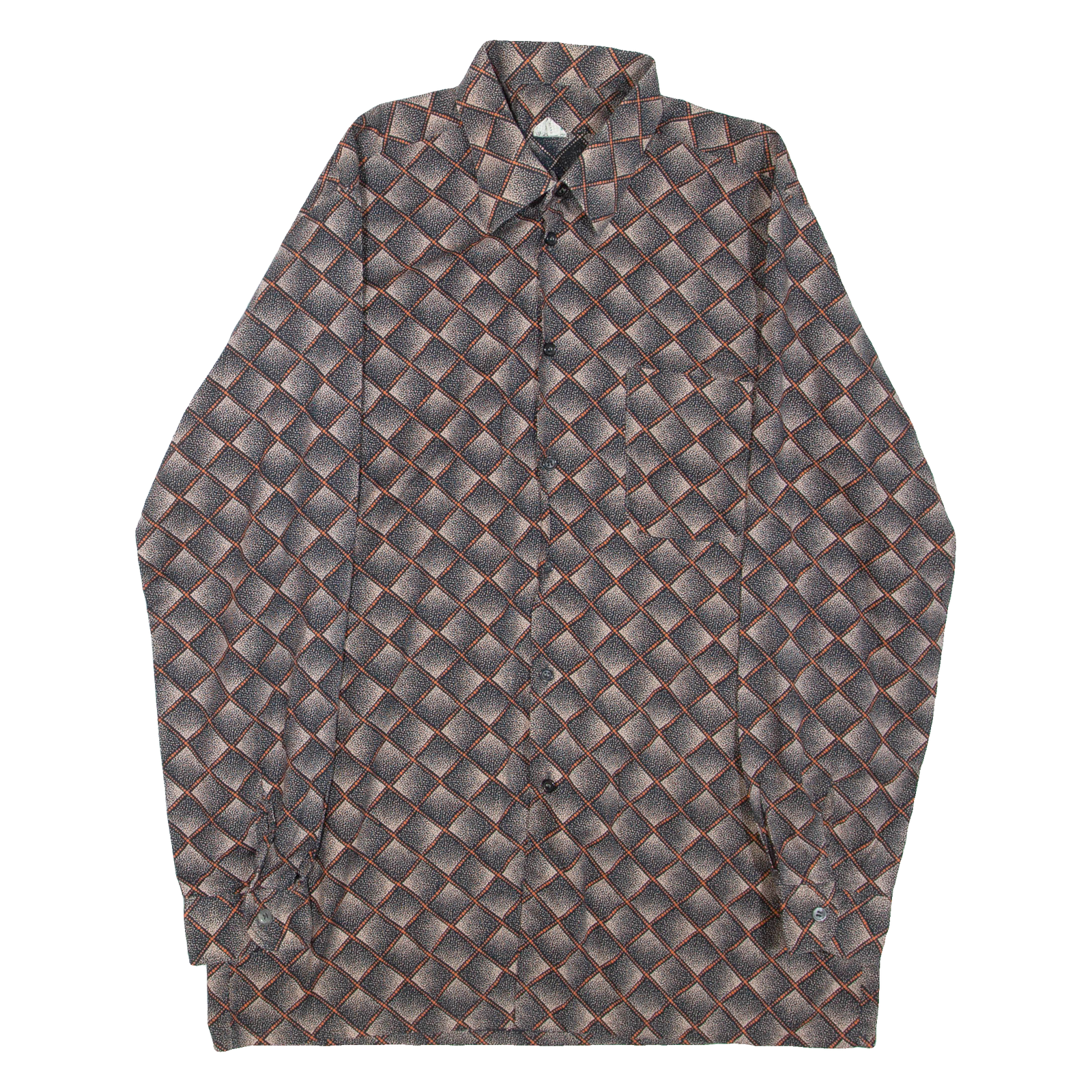 Buy Mens Shirt Black Geometric Long Sleeve L Refurbished - $18.19 Mens Shirt Black Geometric Long Sleeve L Refurbished - N/A refurbished available on Cerqular