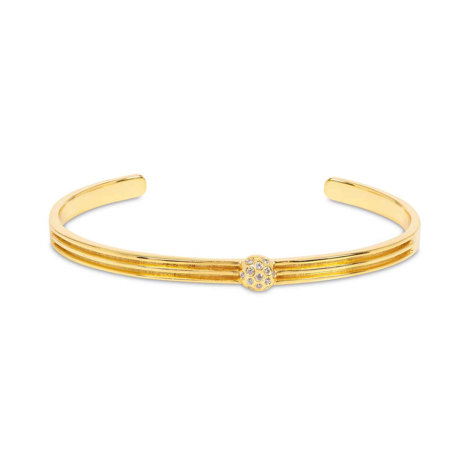 Athena Gold Cuff Bracelet With Sparkles Refurbished - Amadeus (This could refer to multiple things, such as the 1 refurbished available on Cerqular