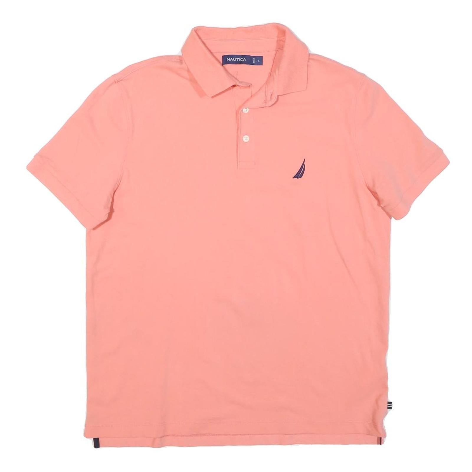 Buy NAUTICA Mens Pink Short Sleeve Plain Polo Shirt L Cotton Blend Casual Summer Refurbished - $25.99 NAUTICA Mens Pink Short Sleeve Plain Polo Shirt L Cotton Blend Casual Summer Refurbished - N/A refurbished available on Cerqular