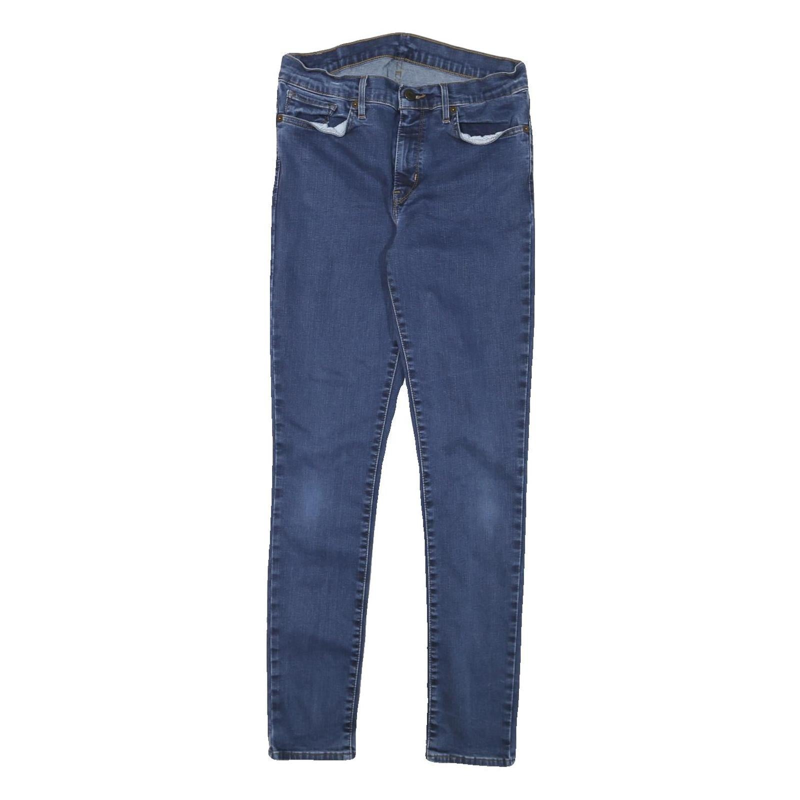LEVI'S Womens Jeans Blue Slim Skinny Denim Medium W28 L29 Stretch Cotton Blend Refurbished - N/A refurbished available on Cerqular