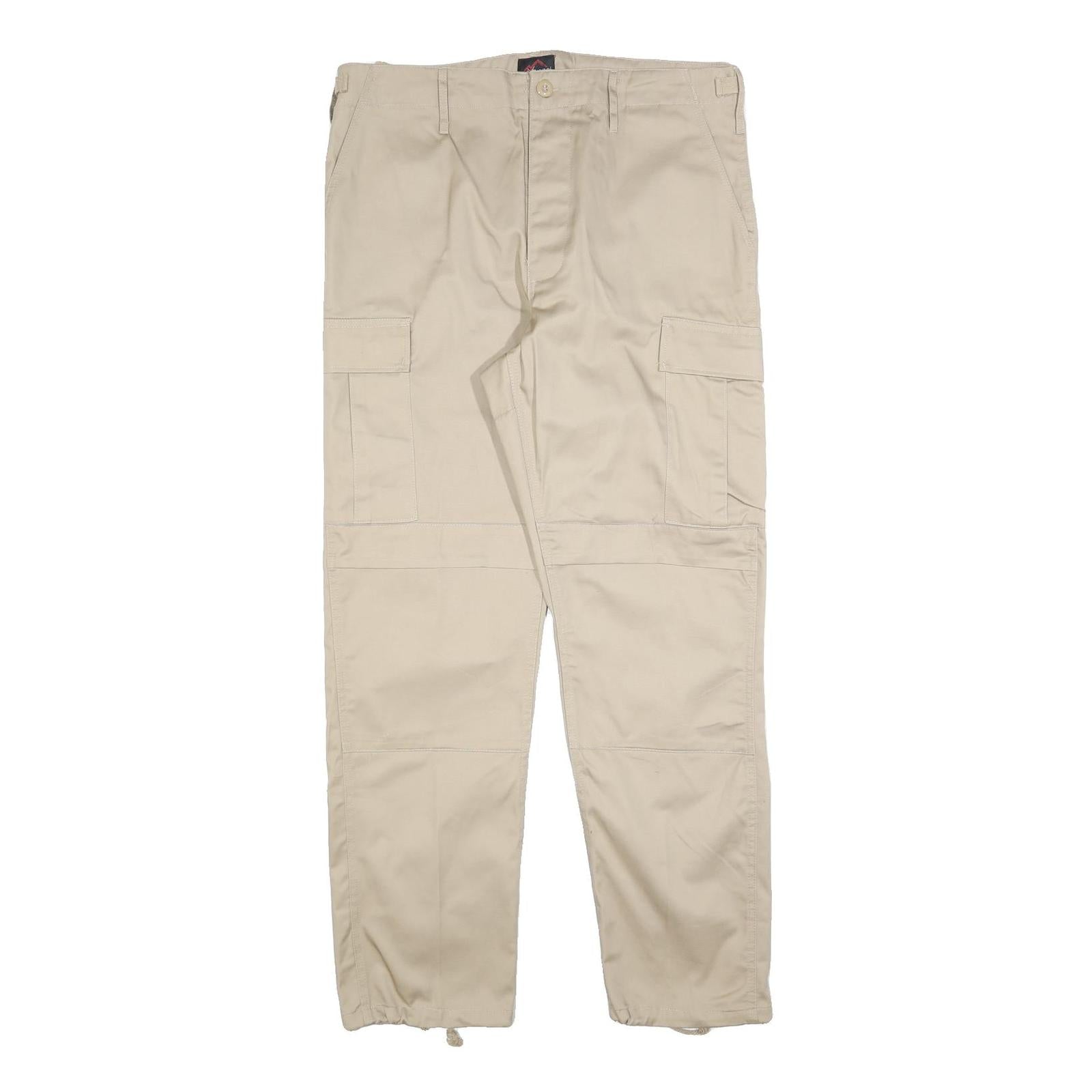Buy NORMANI Mens Regular Fit Beige Cargo Trousers W36 L32 Cotton Blend Zip Pocketed Refurbished - $23.39 NORMANI Mens Regular Fit Beige Cargo Trousers W36 L32 Cotton Blend Zip Pocketed Refurbished - N/A refurbished available on Cerqular