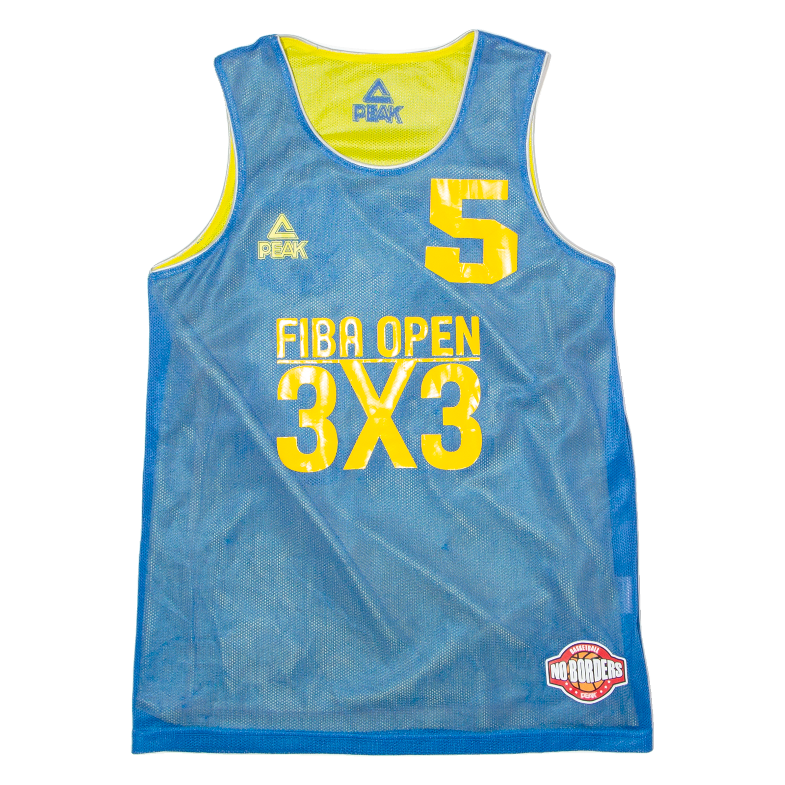 PEAK SPORT FIBA Open 3x3 #5 Basketball Mens Jersey Blue Sleeveless XS Refurbished - N/A refurbished available on Cerqular