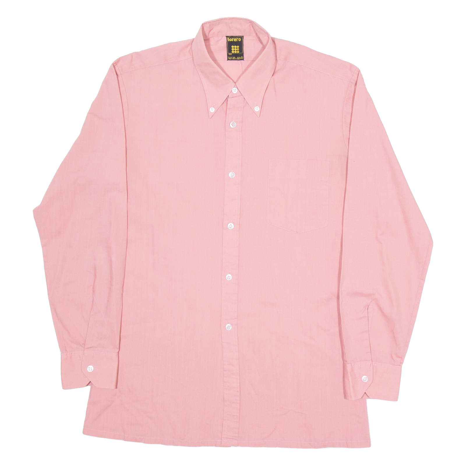 TORERO Mens Plain Shirt Red Long Sleeve M Refurbished - N/A refurbished available on Cerqular