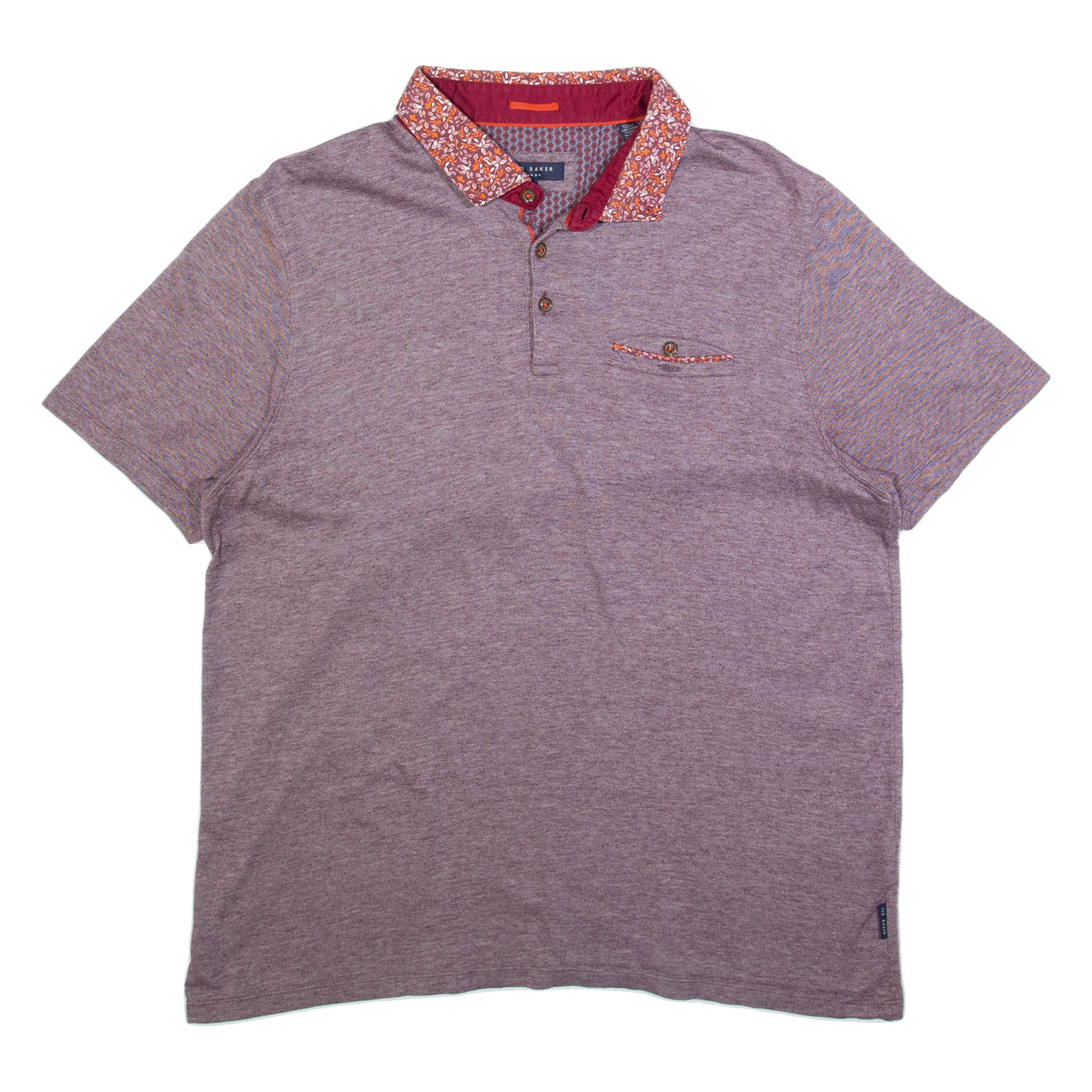 TED BAKER Mens Polo Shirt Red L Refurbished - N/A refurbished available on Cerqular