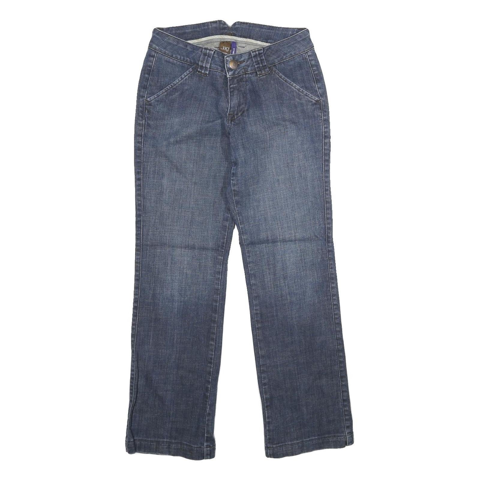 JAG Womens Jeans Blue Regular Straight Denim Medium W28 L30 Classic Zip Pockets Refurbished - N/A refurbished available on Cerqular