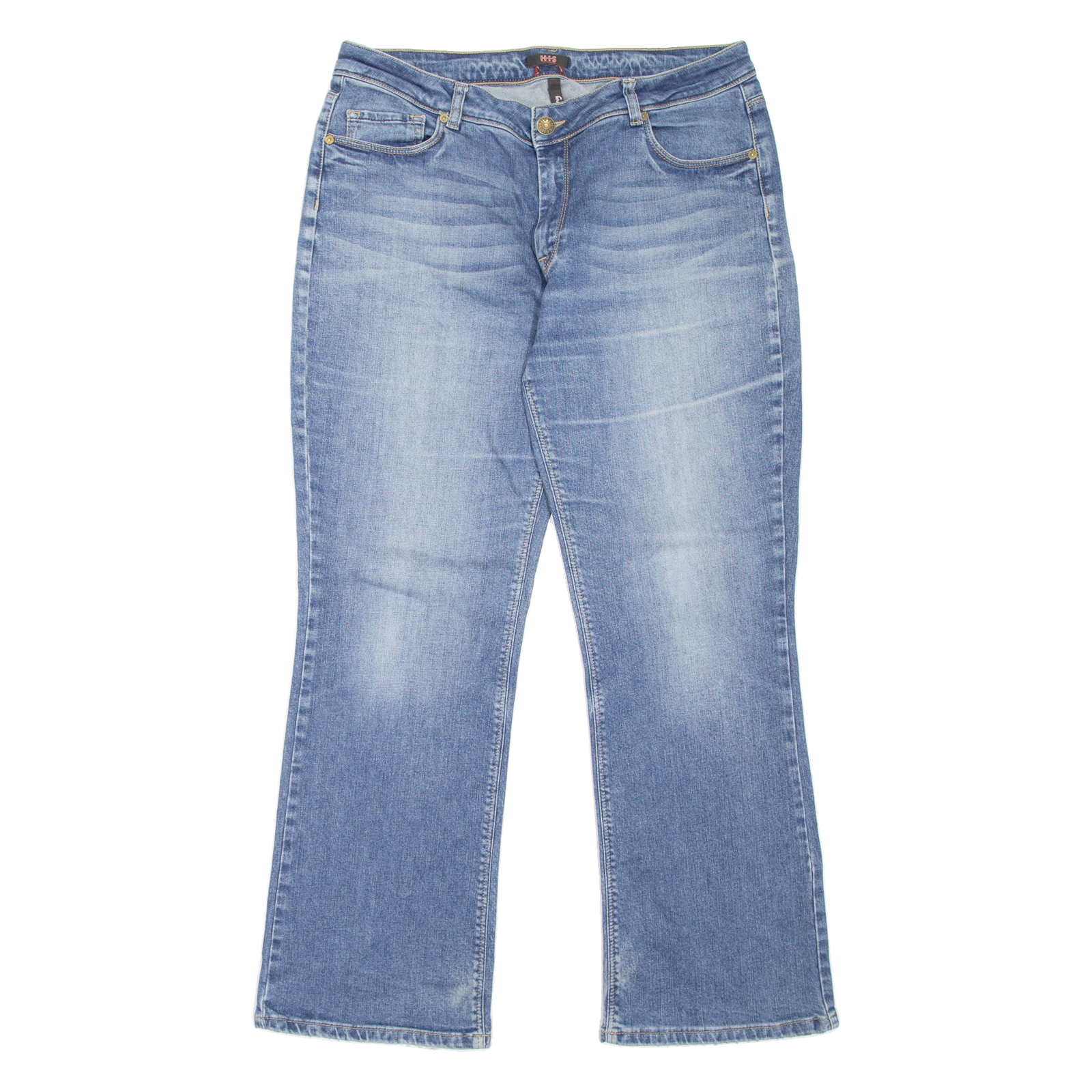 H.I.S Sunny Womens Jeans Blue Regular Bootcut Stone Wash W34 L29 Refurbished - N/A refurbished available on Cerqular