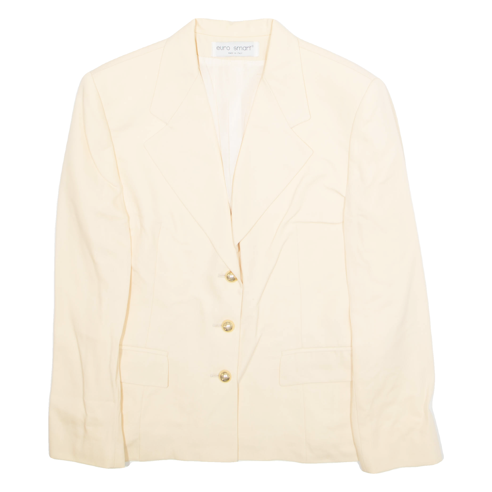 EURO SMART Womens Blazer Jacket Beige M Refurbished - N/A refurbished available on Cerqular