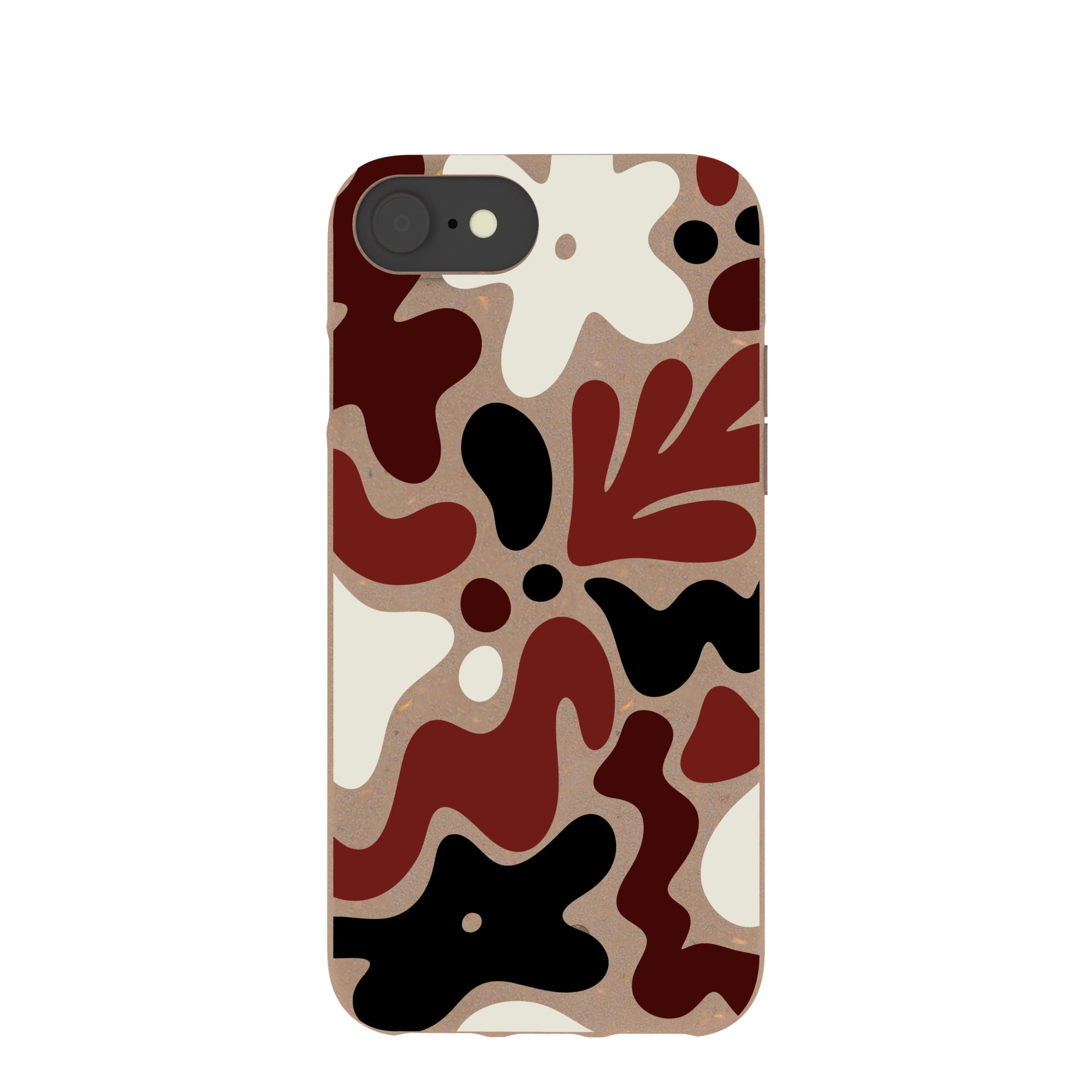 Chocolate Brown Earthy Curves iPhone 6/6s/7/8/SE Case Refurbished - Pela Case refurbished available on Cerqular