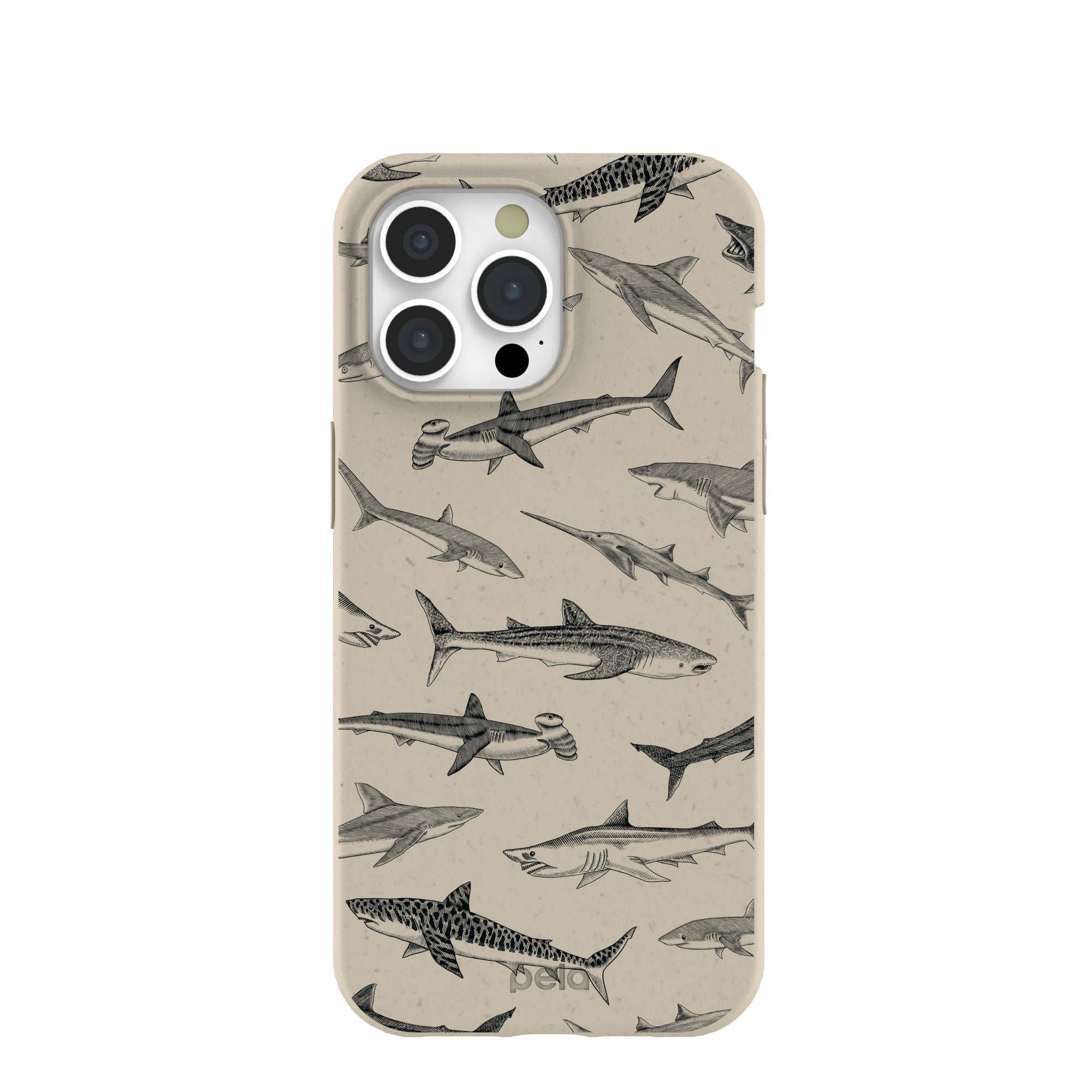 London Fog Shark World iPhone 15 Pro Max Case Refurbished - Pela Case refurbished available on Cerqular