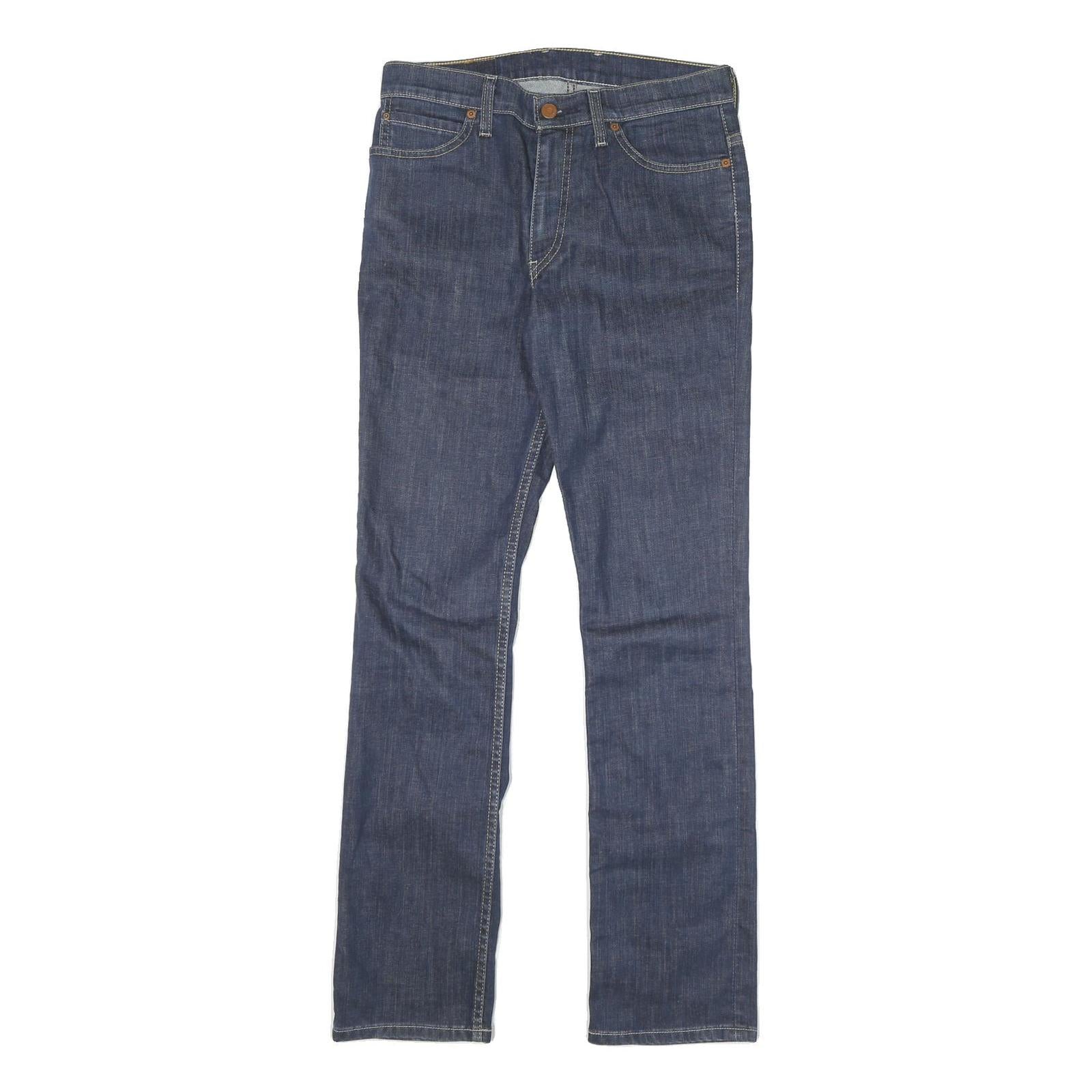 LEVI'S Mens Slim Blue Denim Raw Jeans W31 L32 Classic Zip Closure Refurbished - N/A refurbished available on Cerqular