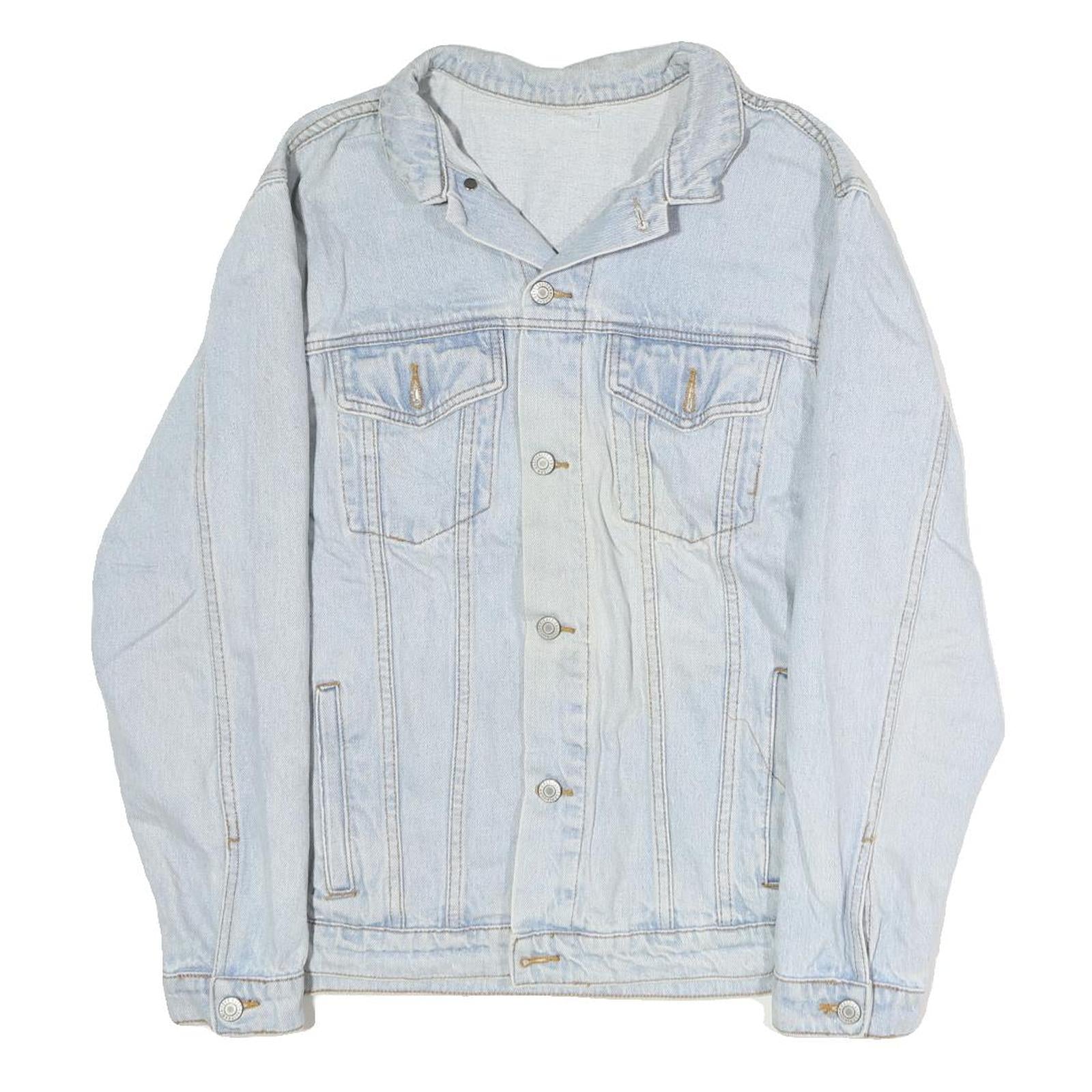 Buy Mens Light Blue Cotton Button Denim Jacket M Casual Classic Fit Plain Refurbished - $40.29 Mens Light Blue Cotton Button Denim Jacket M Casual Classic Fit Plain Refurbished - N/A refurbished available on Cerqular