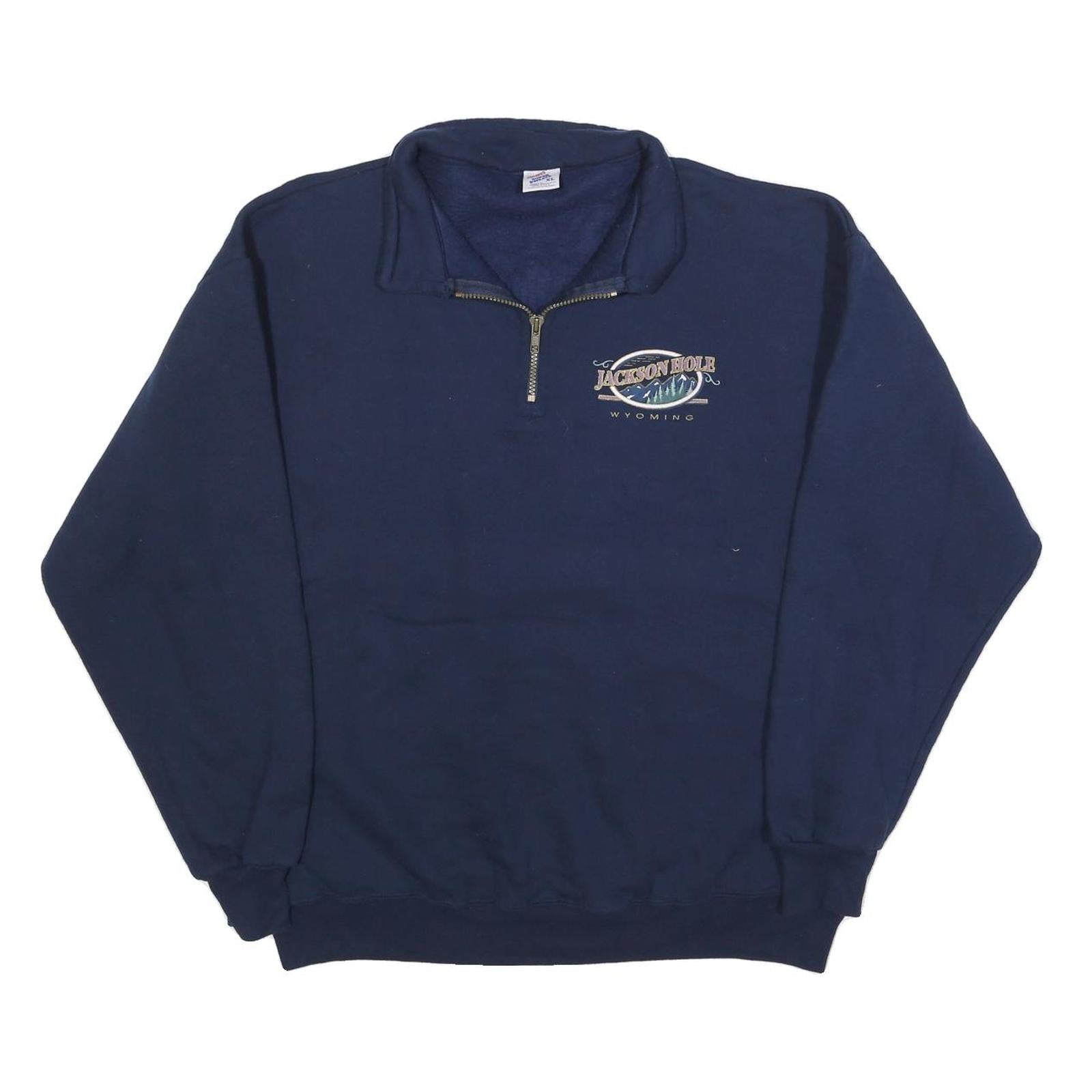 Buy JERZEES Mens Blue Jackson Hole Wyoming Collared XL Cotton Blend Sweatshirt Refurbished - $27.29 JERZEES Mens Blue Jackson Hole Wyoming Collared XL Cotton Blend Sweatshirt Refurbished - N/A refurbished available on Cerqular