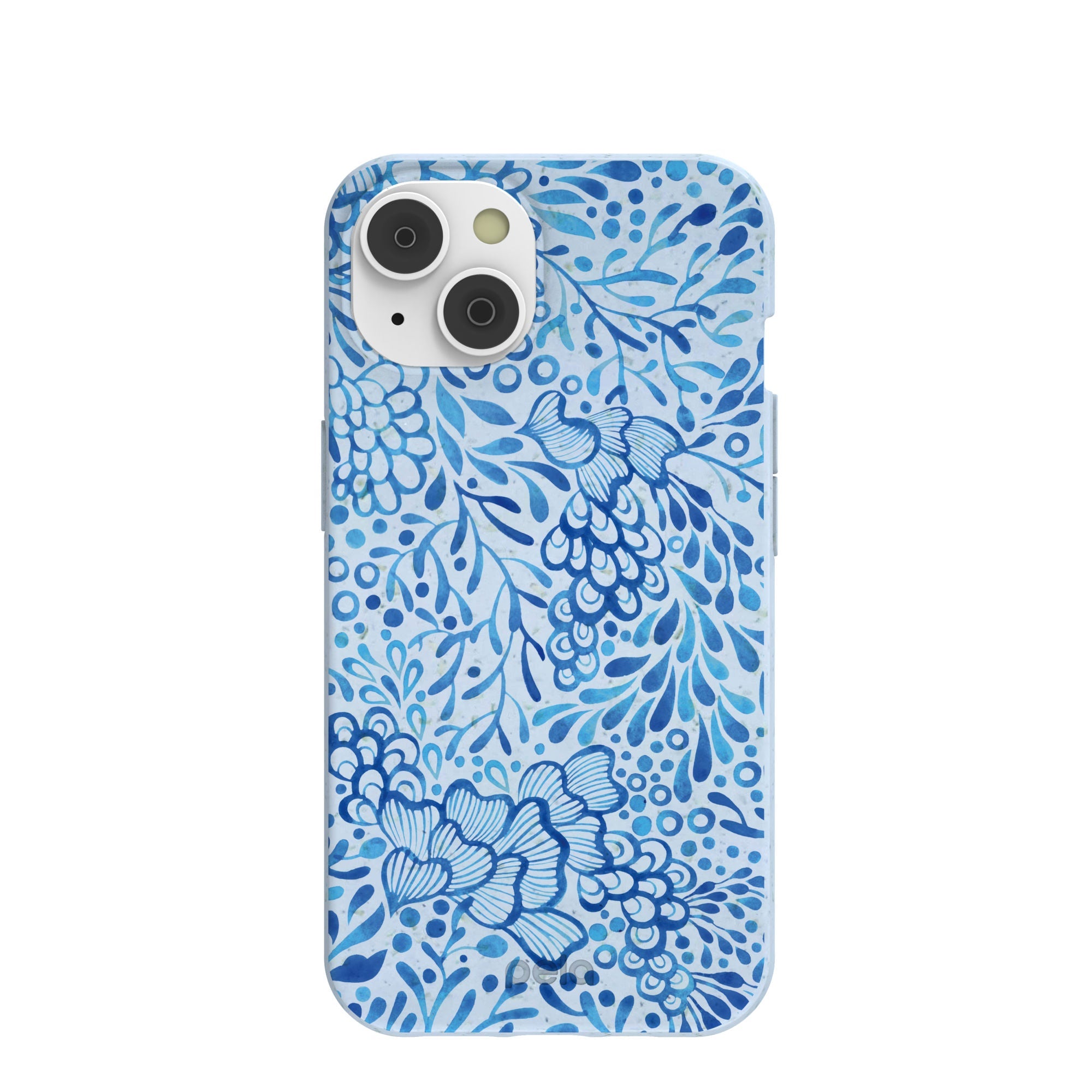 Powder Blue Reef iPhone 14/16e Case Refurbished - Pela Case refurbished available on Cerqular