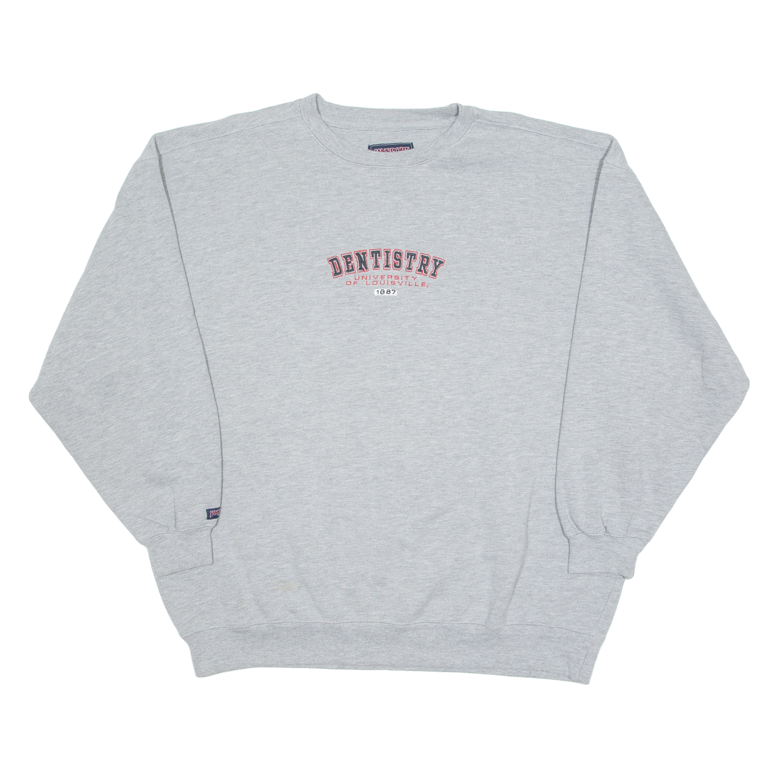 JANSPORT Mens Sweatshirt Grey Crew Neck XL Refurbished - N/A refurbished available on Cerqular