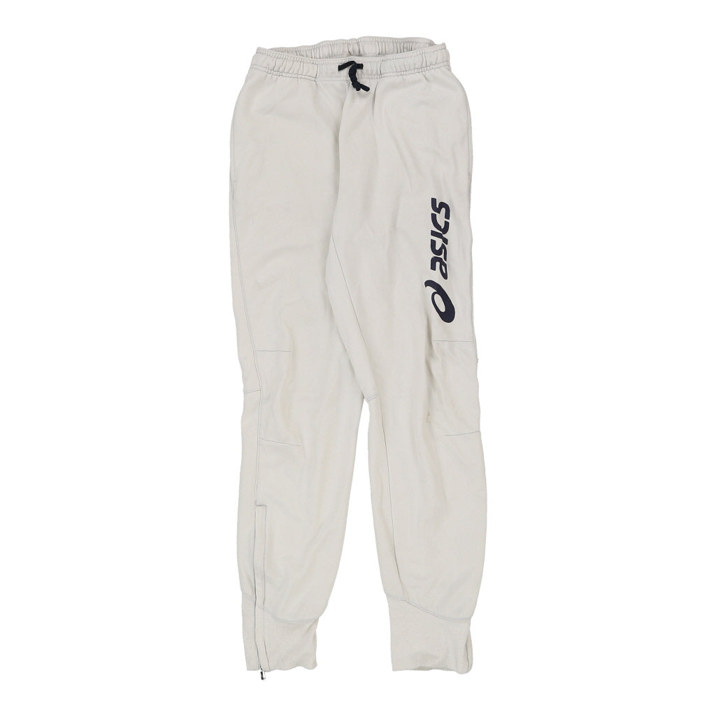 Asics Joggers - Medium White Cotton Blend Refurbished - Thrifted (note: this is a term often used to describe second- refurbished available on Cerqular