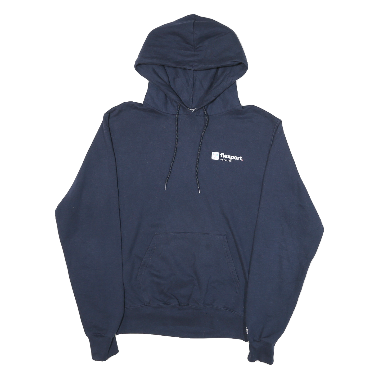 CHAMPION Mens Navy Blue Flexport Network Pullover Hoodie S Cotton Blend Refurbished - N/A refurbished available on Cerqular