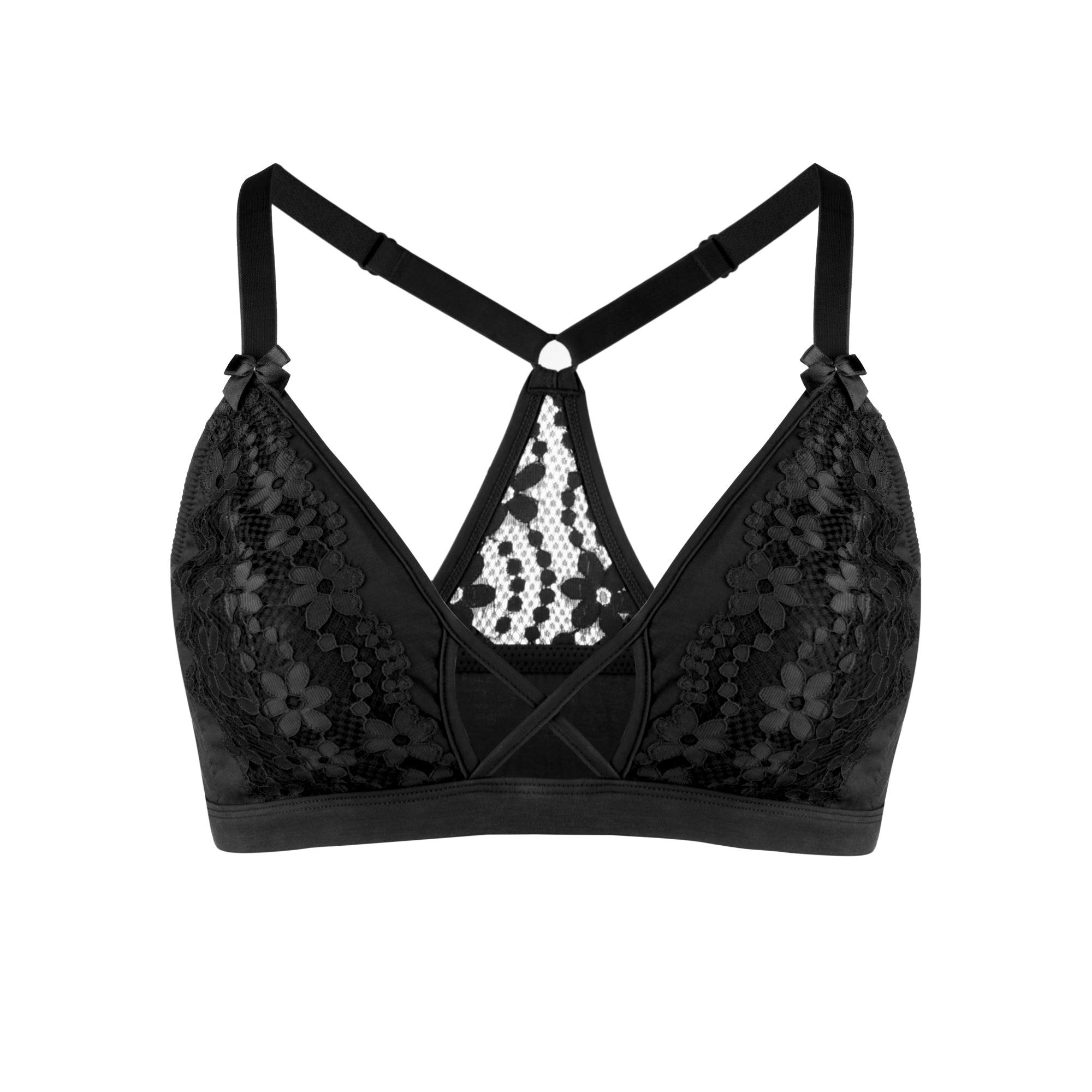 Buy Passion Red - Lace Organic Cotton & Silk Bralette | Size: 18 | Color: Black Refurbished - $72.80 Passion Red - Lace Organic Cotton & Silk Bralette | Size: 18 | Color: Black Refurbished - Julie May Lingerie refurbished available on Cerqular