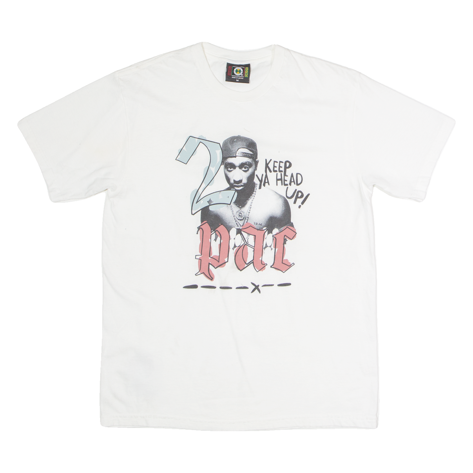 TUPAC SHAKUR Mens Band T-Shirt White M Refurbished - N/A refurbished available on Cerqular