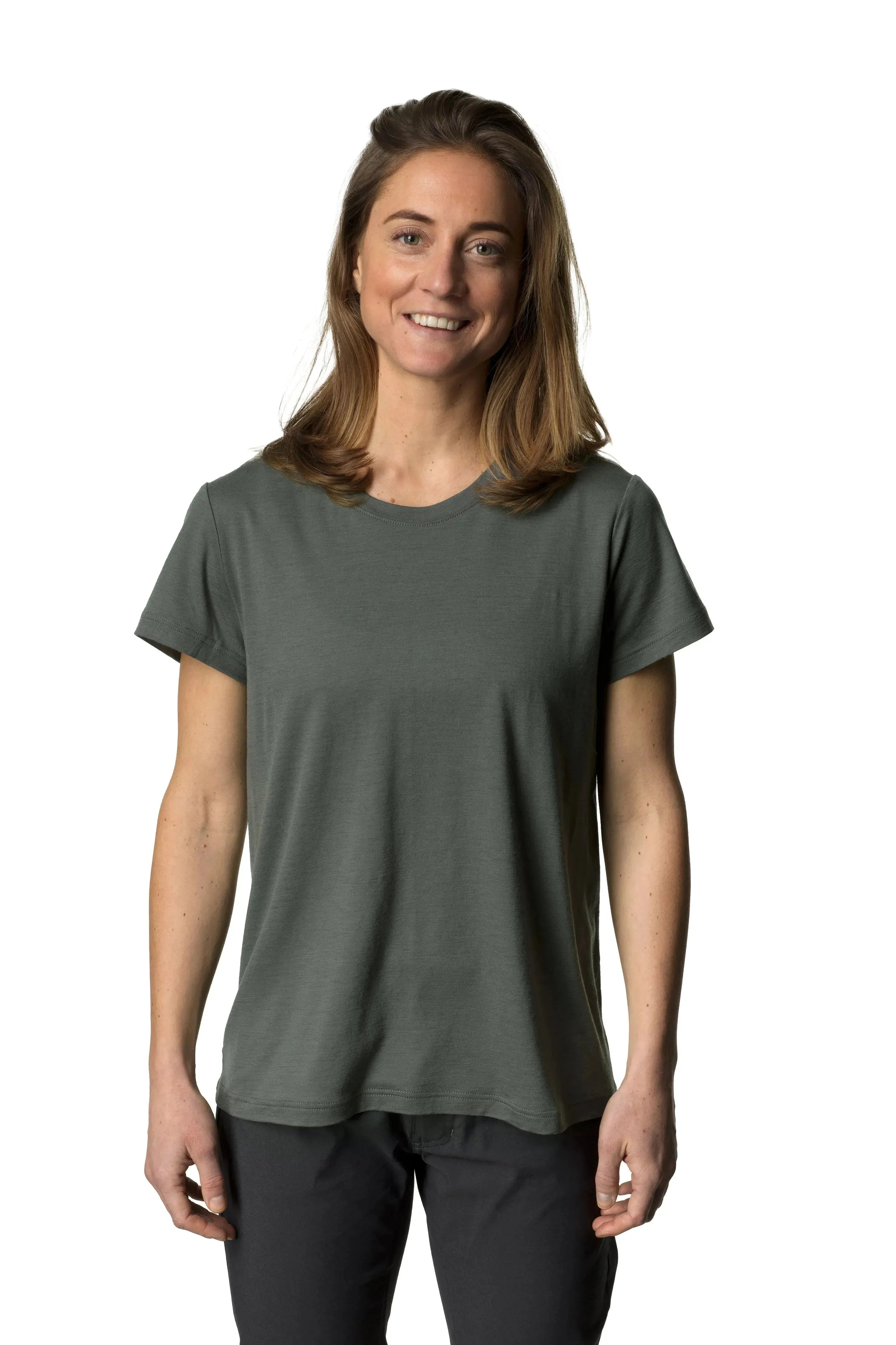 W's Desoli Tee | Color: Greeness | Size: L Refurbished - Houdini Sportswear refurbished available on Cerqular