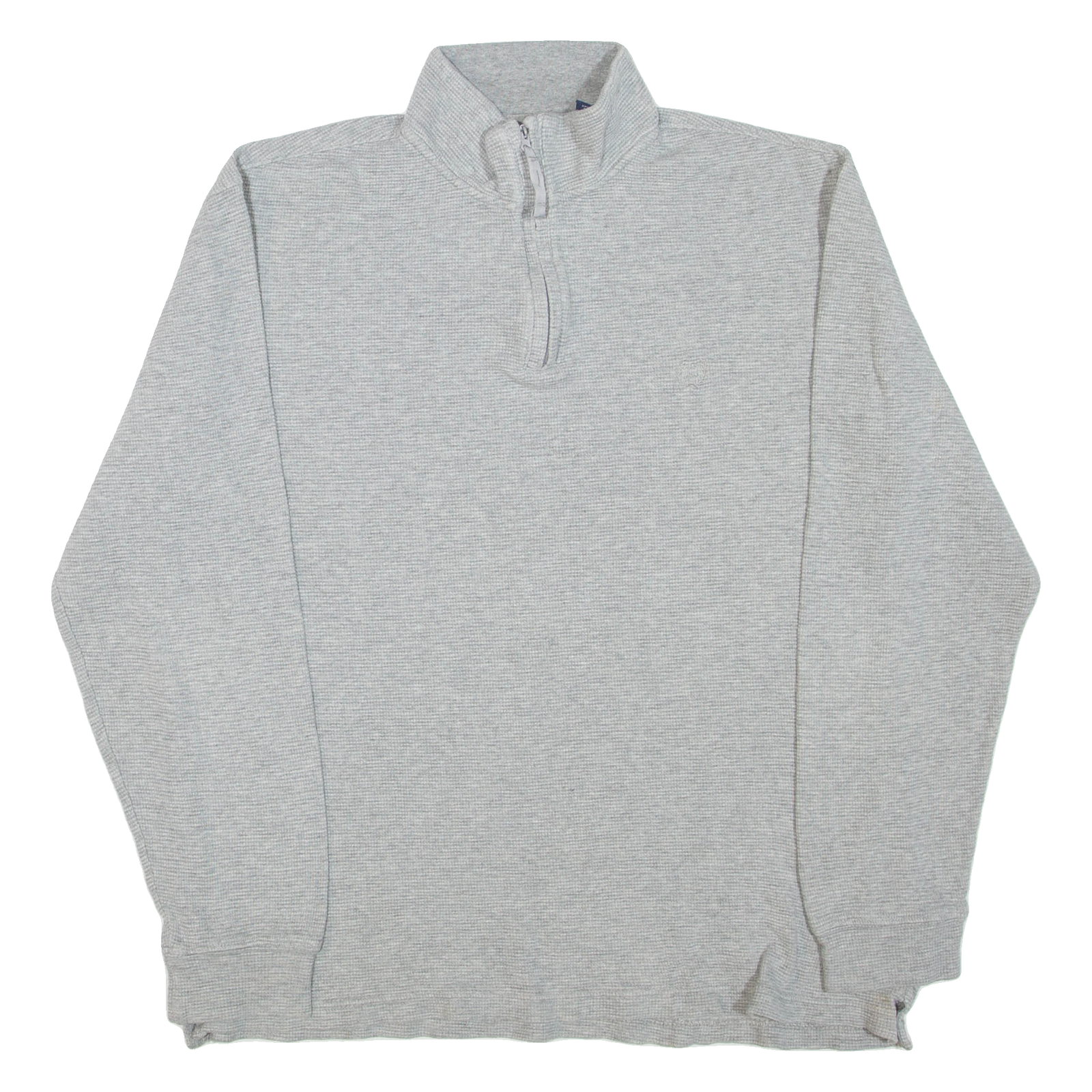 CHAPS Mens Jumper Grey 1/4 Zip Tight Knit M Refurbished - N/A refurbished available on Cerqular