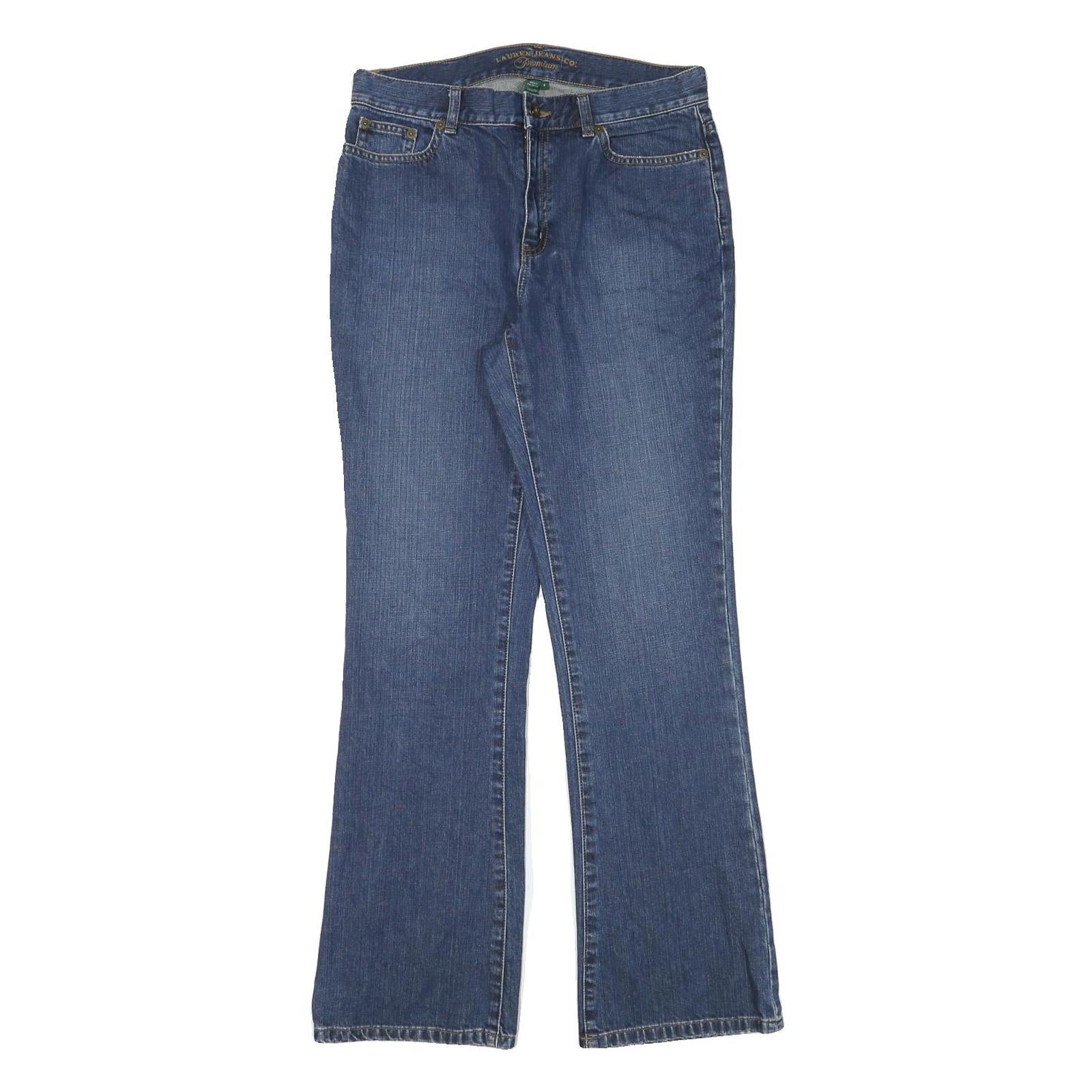 LAUREN RALPH LAUREN Womens Jeans Blue Regular Straight Denim W30 L30 Classic Refurbished - N/A refurbished available on Cerqular