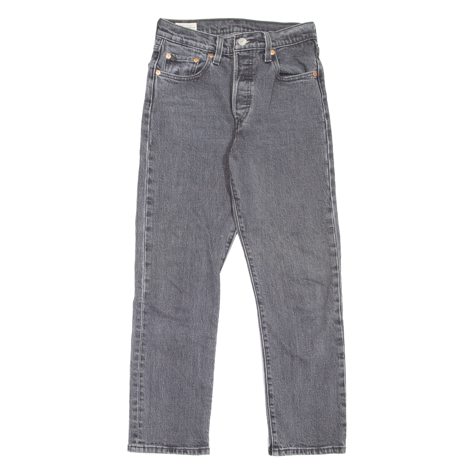 LEVI'S 501 BIG E Jeans Womens Grey Regular Straight W25 L26 Refurbished - N/A refurbished available on Cerqular